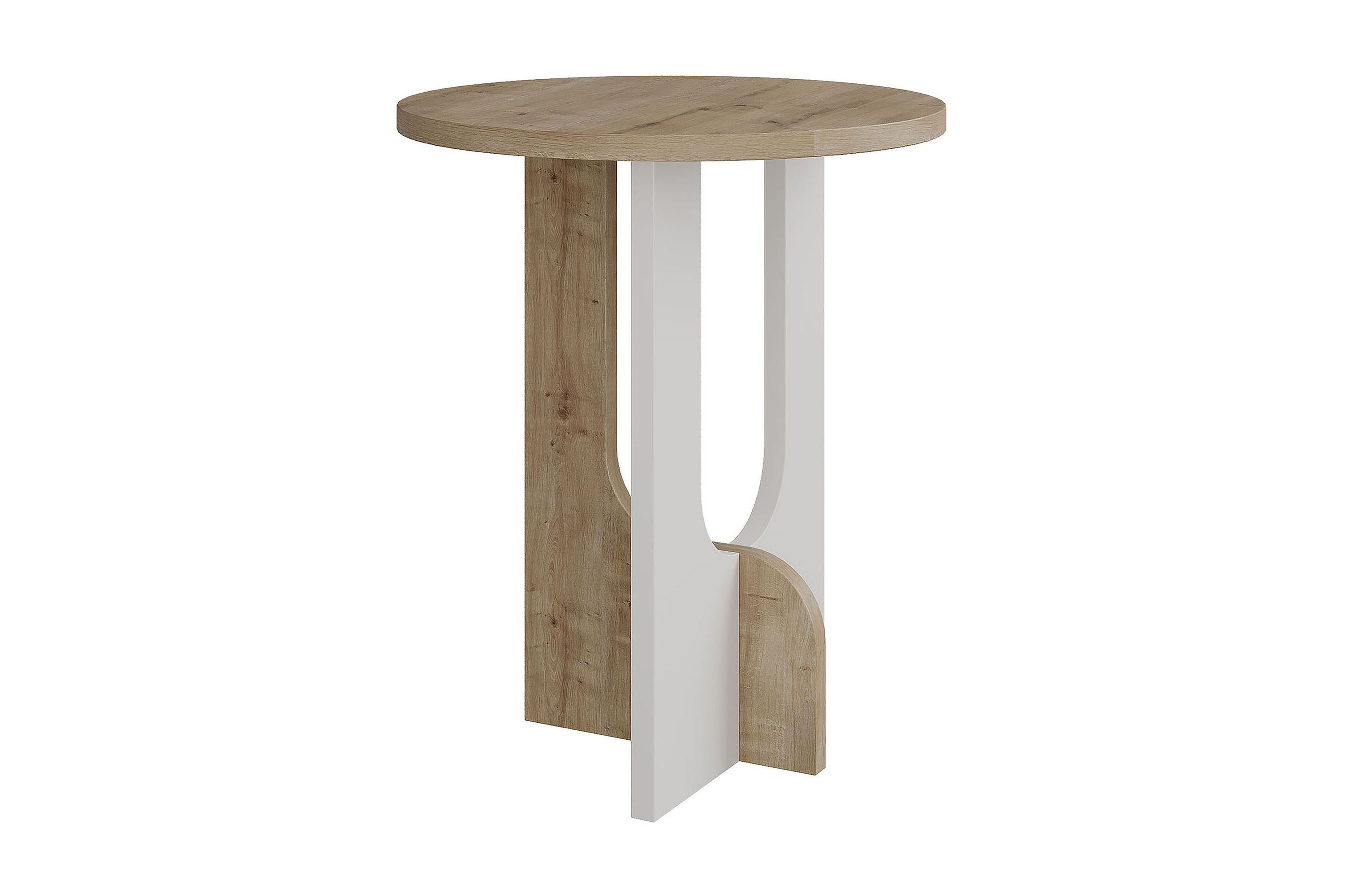 Sidobord Lilya 40x47x40 cm Runt Vit