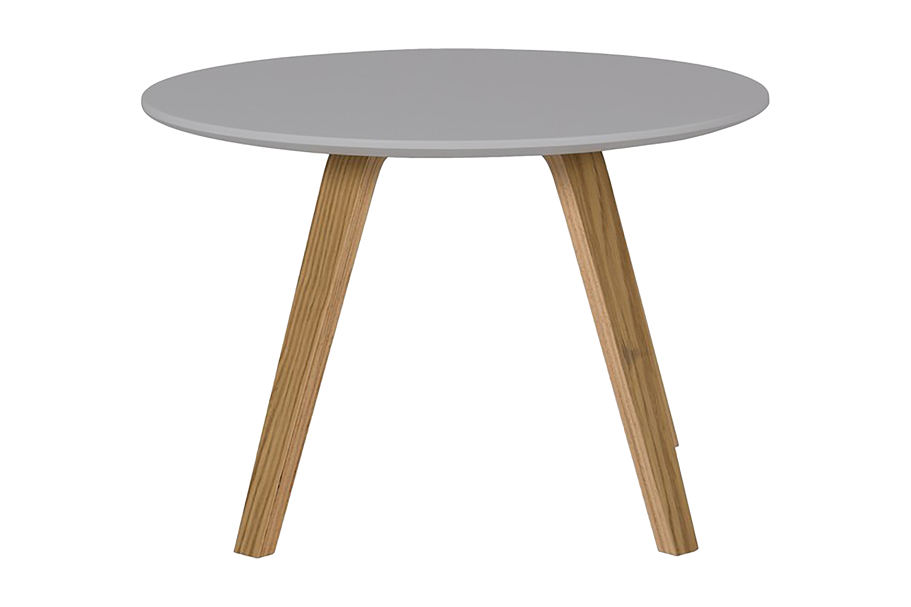 Sidobord Lola 60 cm Runt GråEkbrun Tenzo