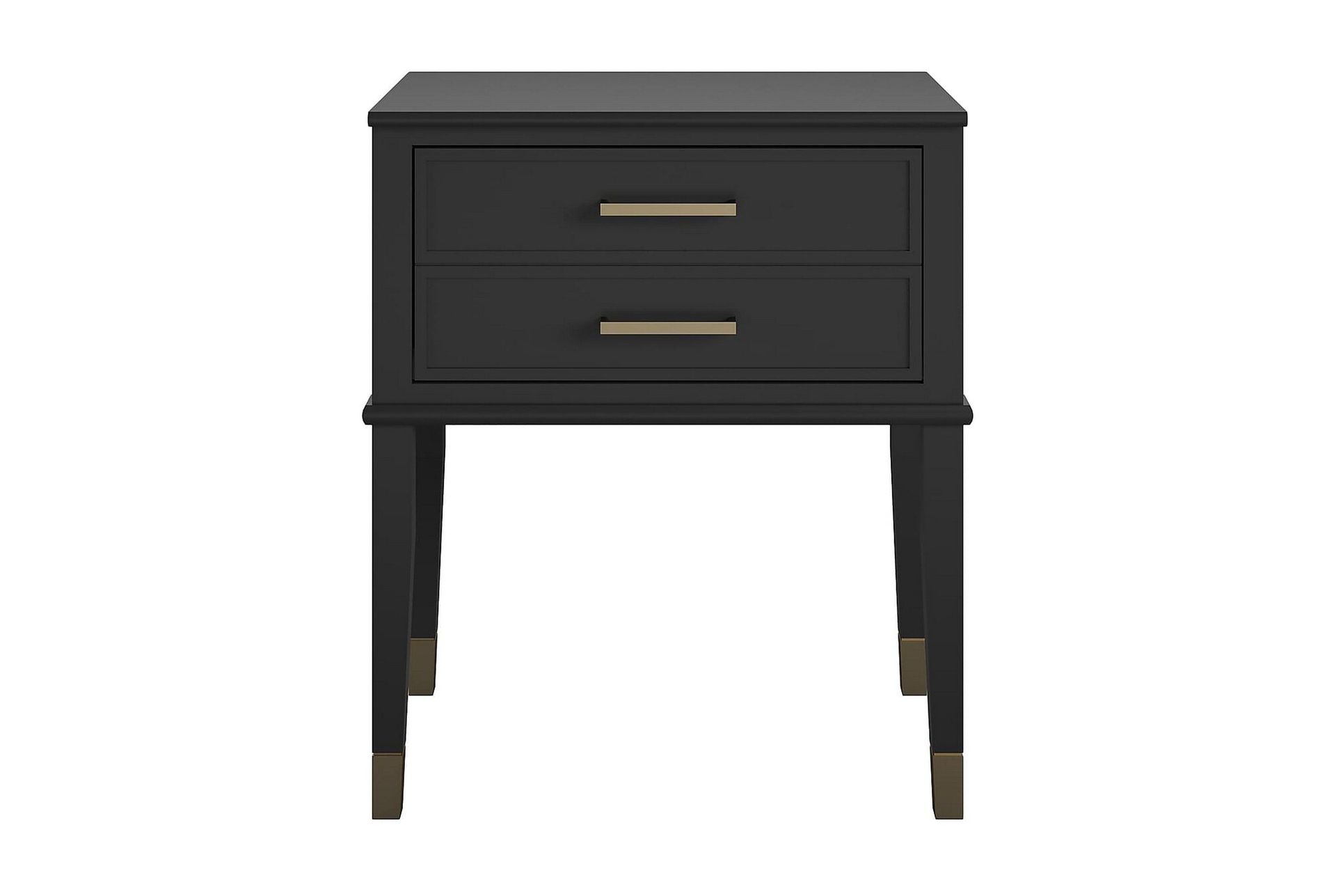 Westerleigh Sidobord 60 cm Svart/Guld -