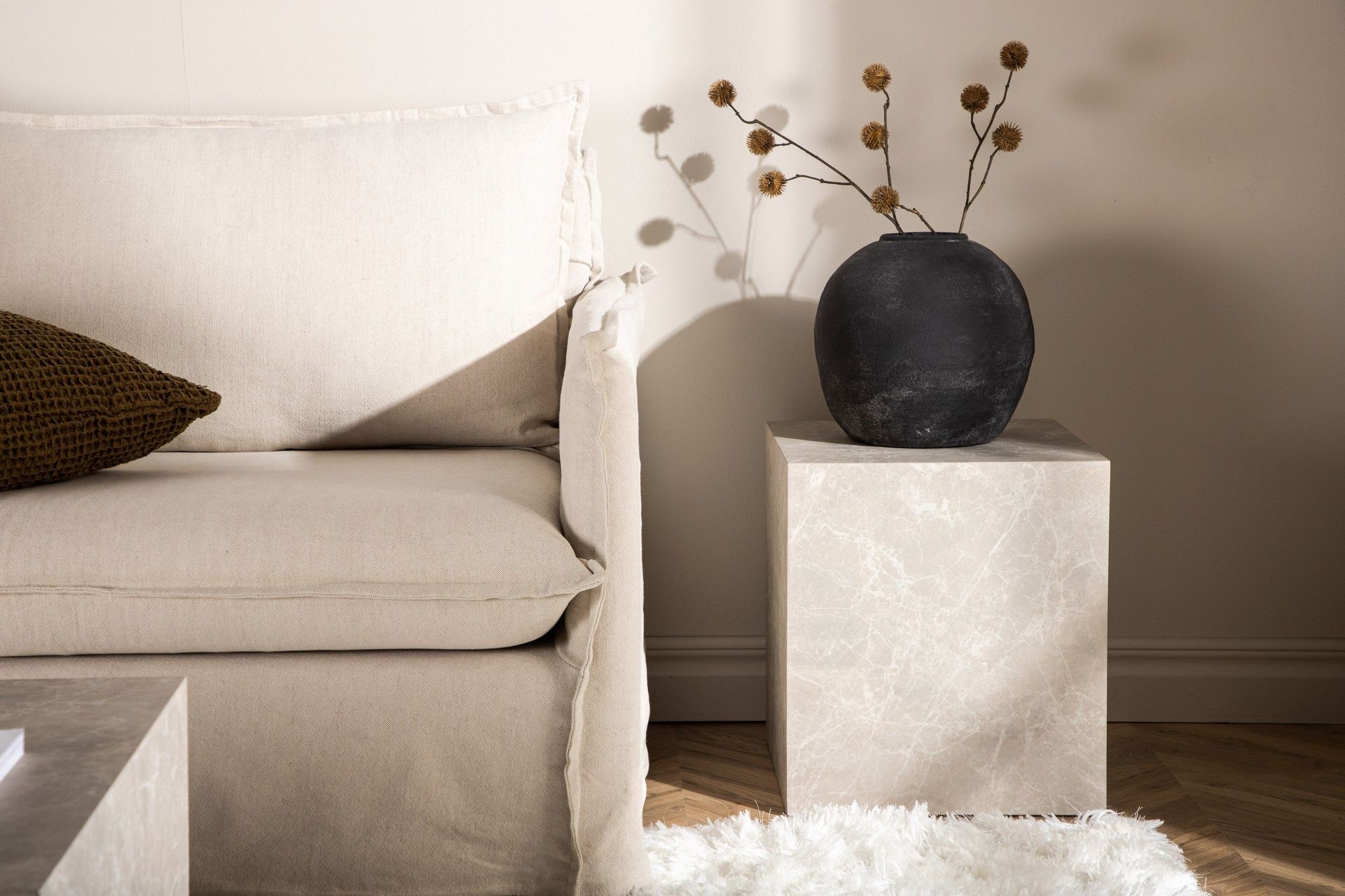 Alternativ bild 1 för Venture Design, York Soffbord 40x40 cm Beige