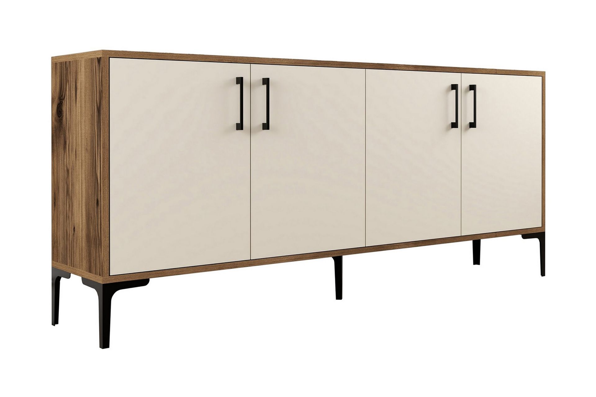 Levents Avlastningsbord 180 cm - Valn&ouml;t/Kr&auml;mvit