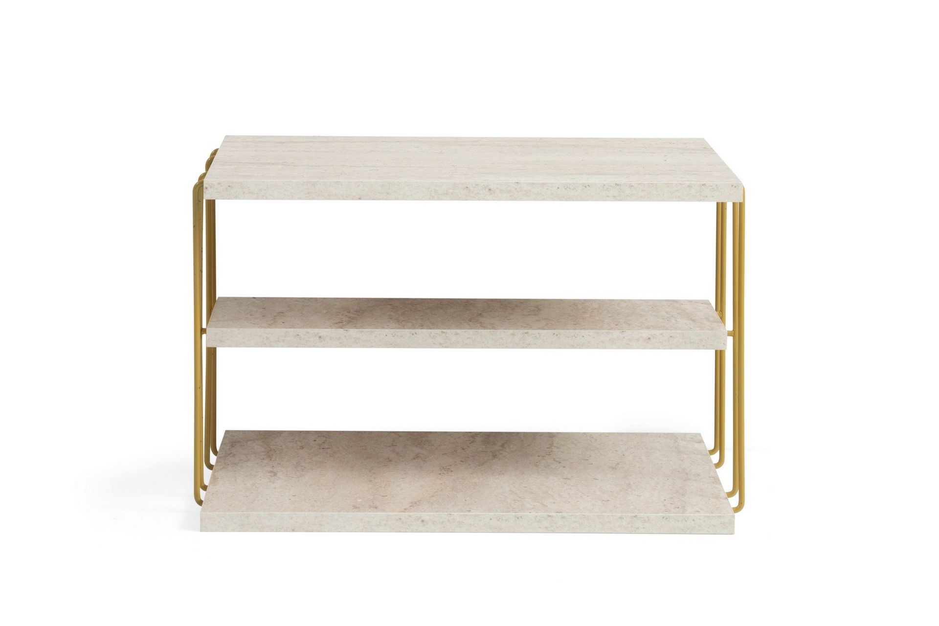 Lifon Sidobord 50 cm - Guld/Marmor
