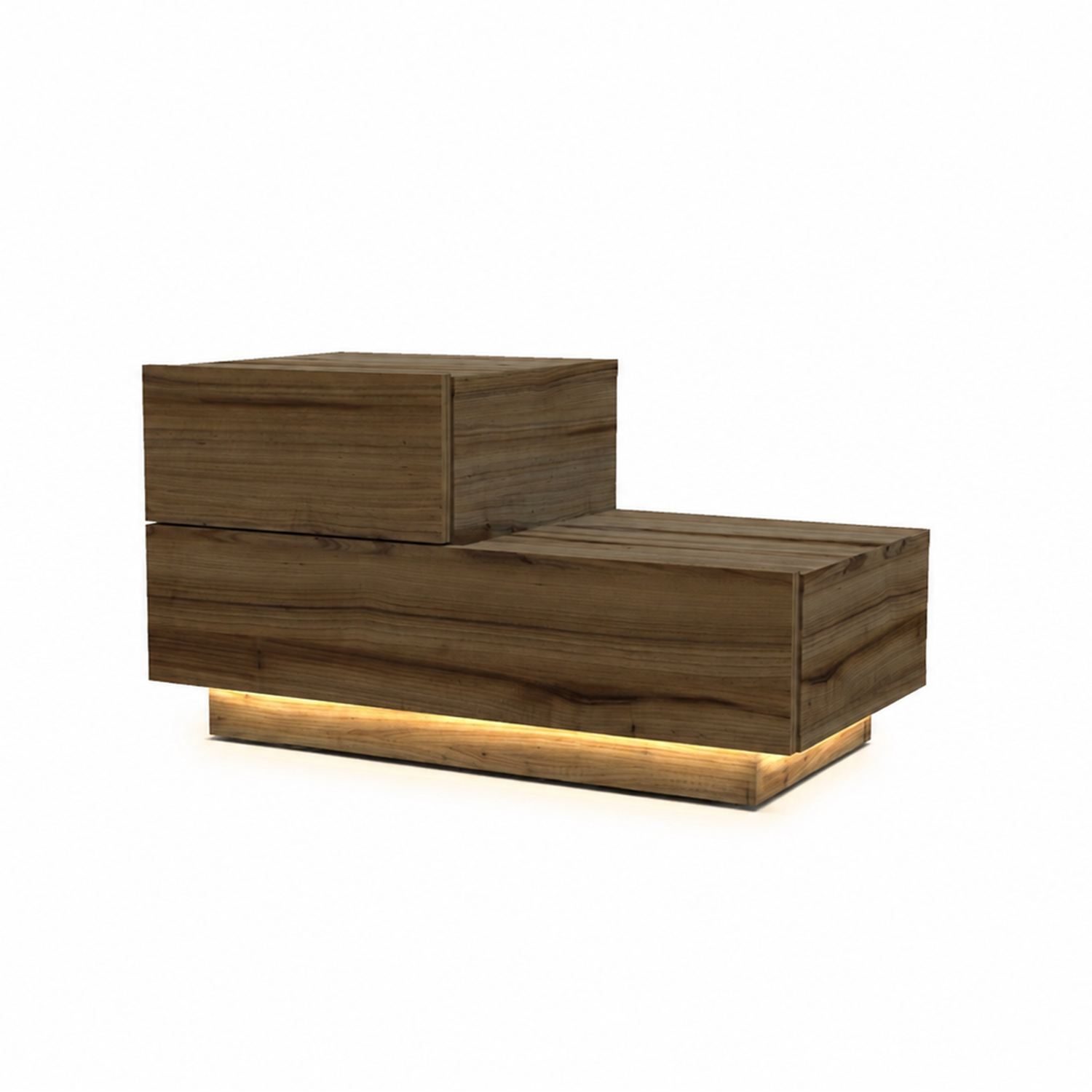 Mutki Nattduksbord 70x35x38,3 cm - Brun valnöt