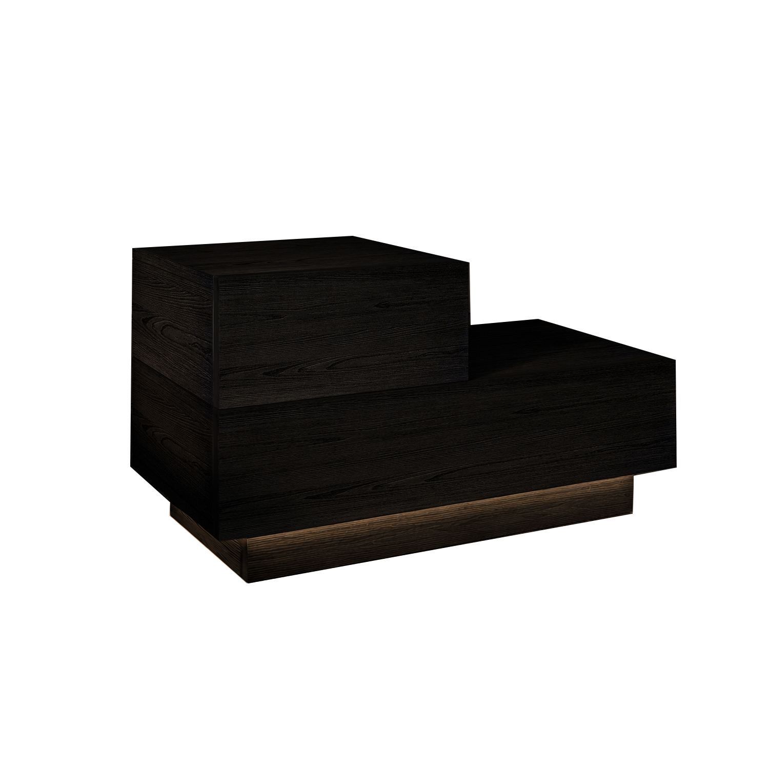 Mutki Nattduksbord 70x35x38,3 cm - Svart trä