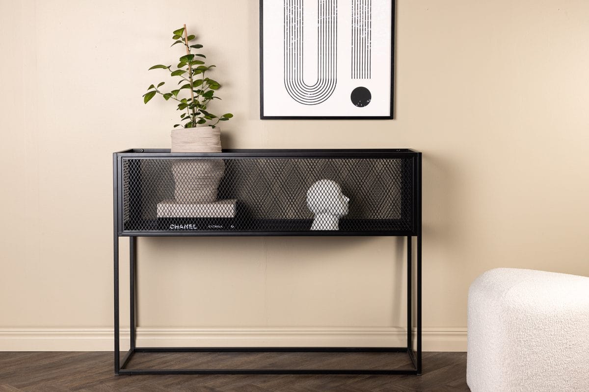Netz Sidobord 110 cm - svart