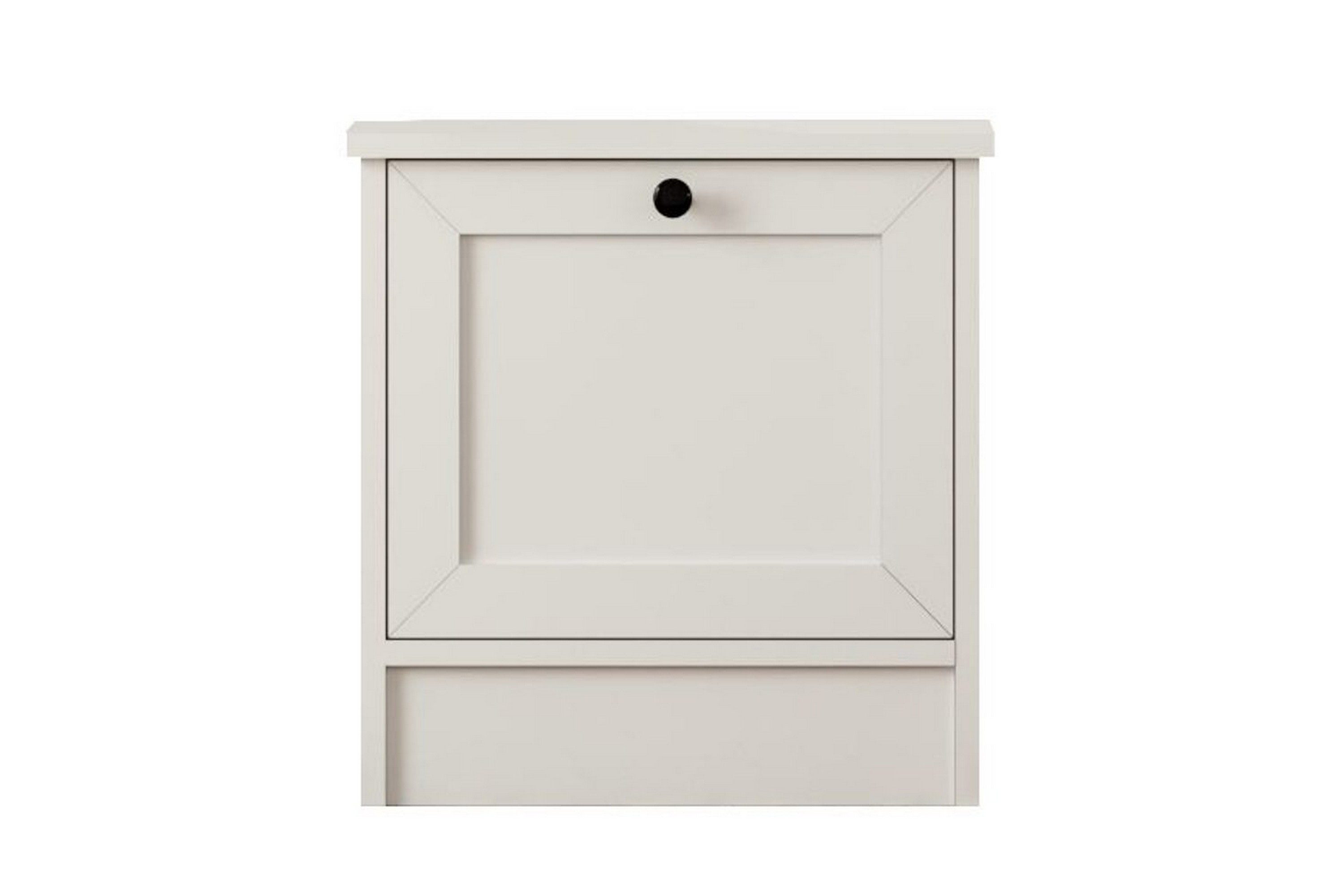 ovril sängbord 45 cm - matt vit