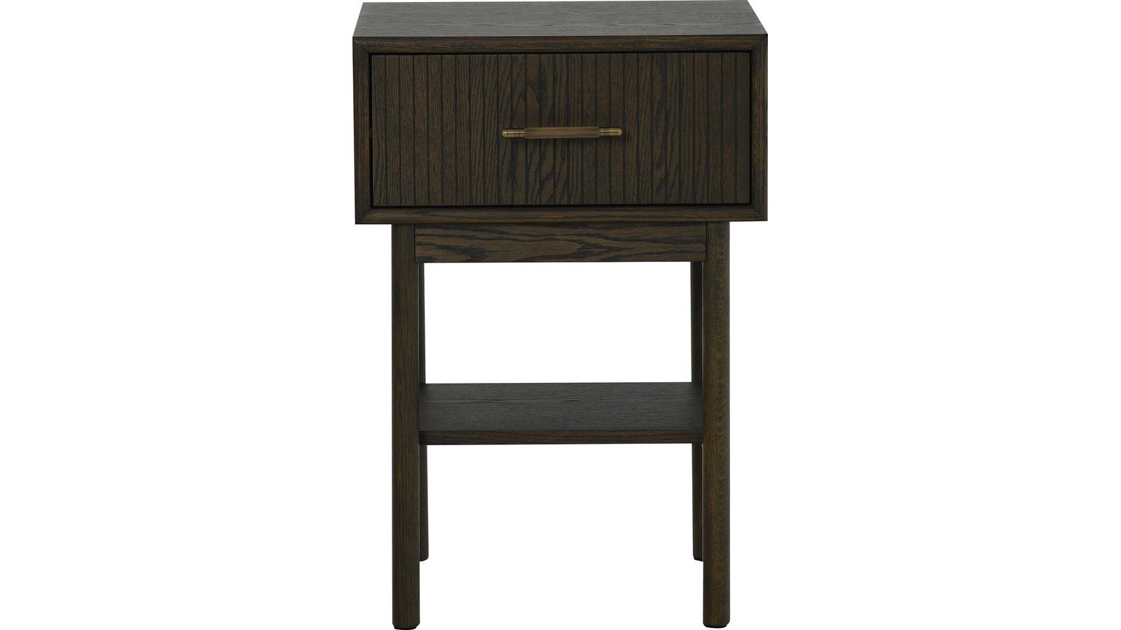 Råvika Sängbord 1 låda 66 cm - Brunlackad ek