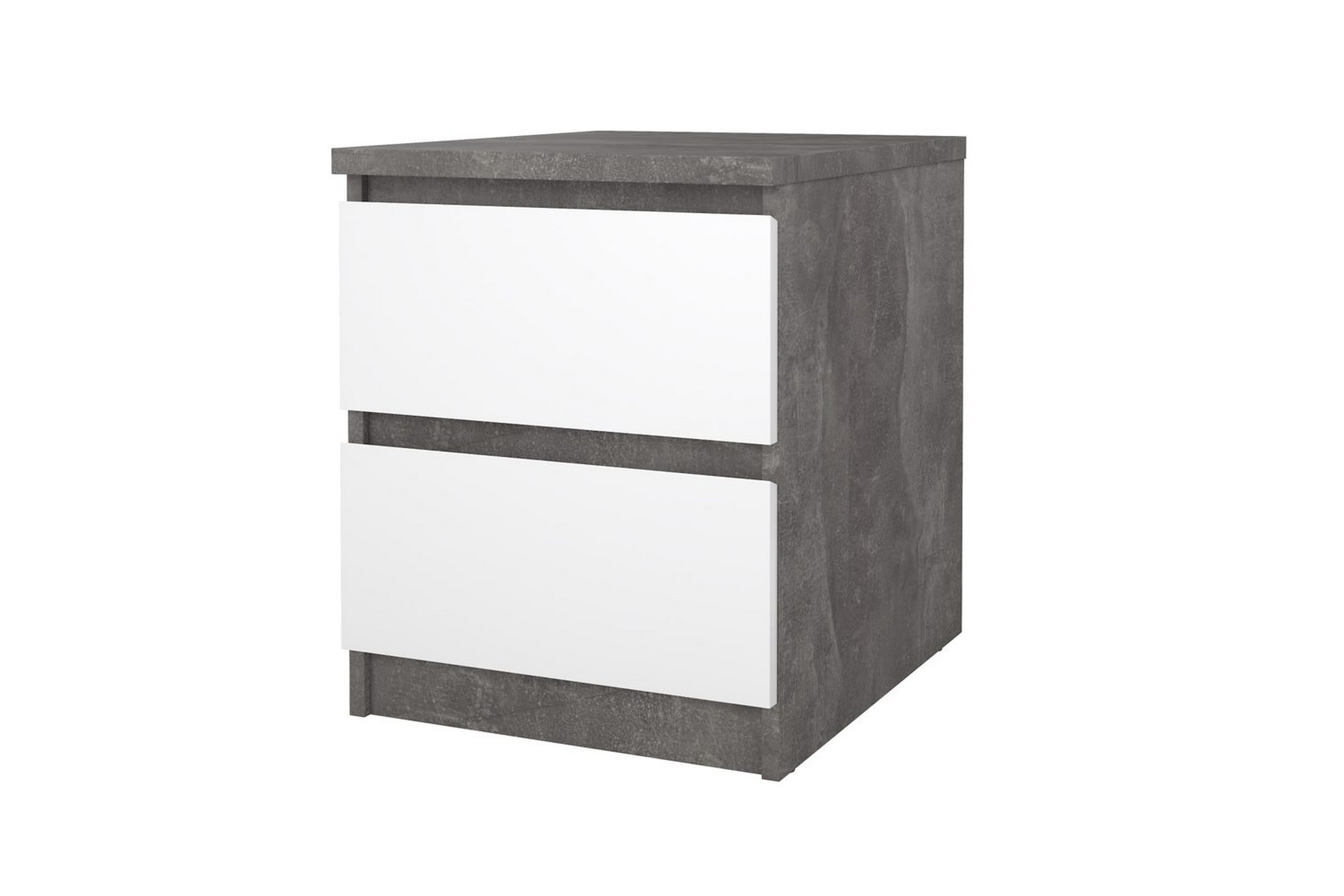 Salomns Sängbord 40 cm Natur/Vit