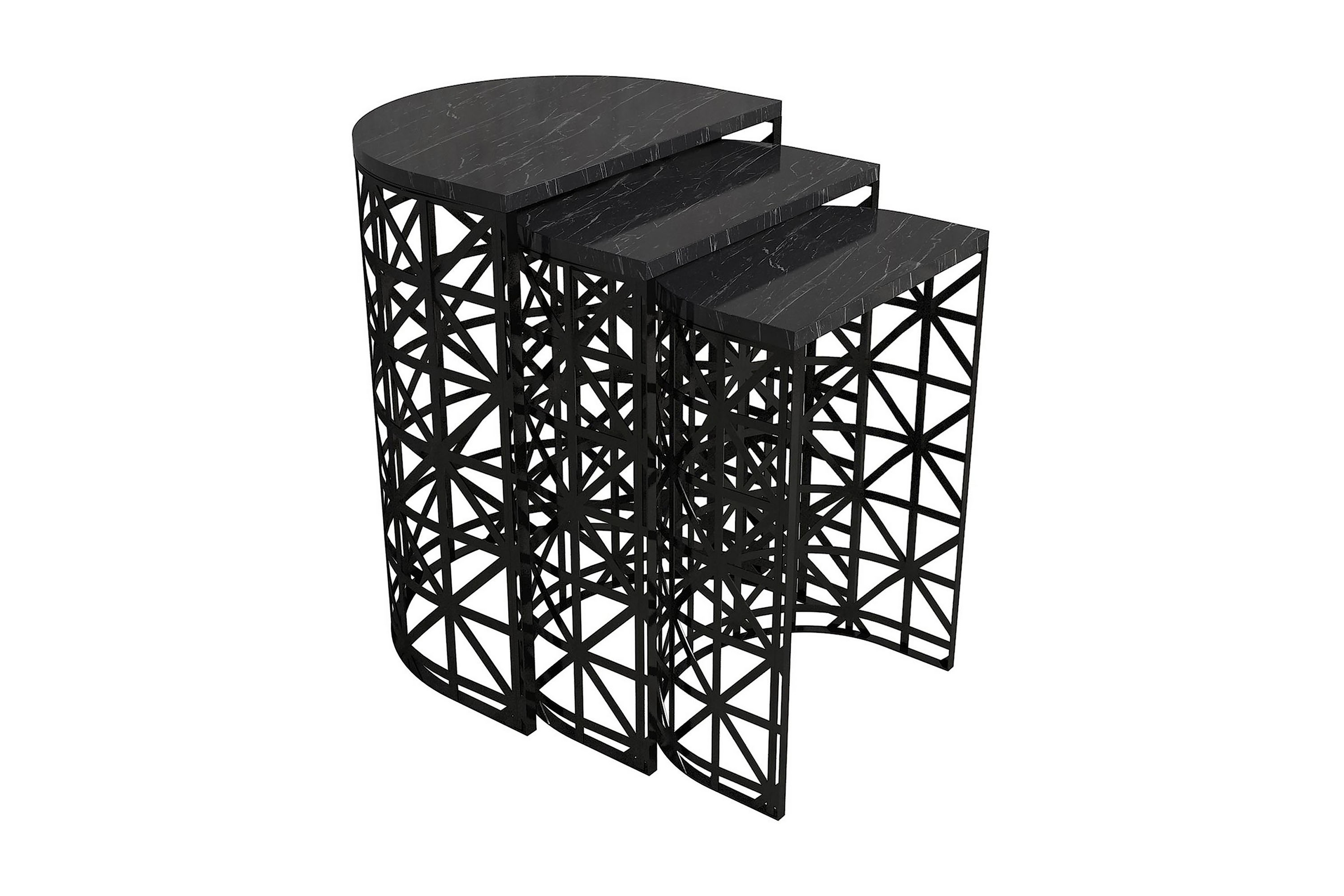 Satsbord Bjella 46 cm Svart