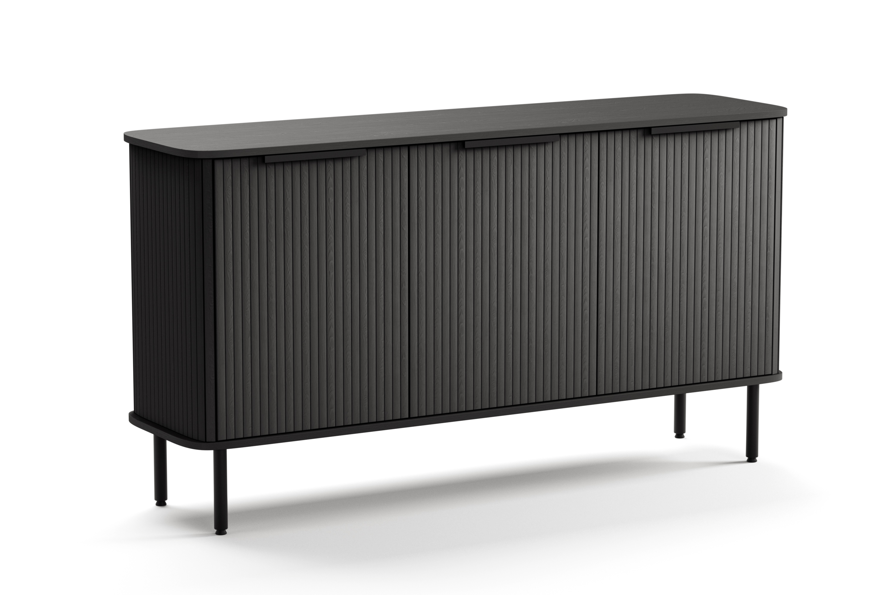 sideboard kopparbo svart - svart trä