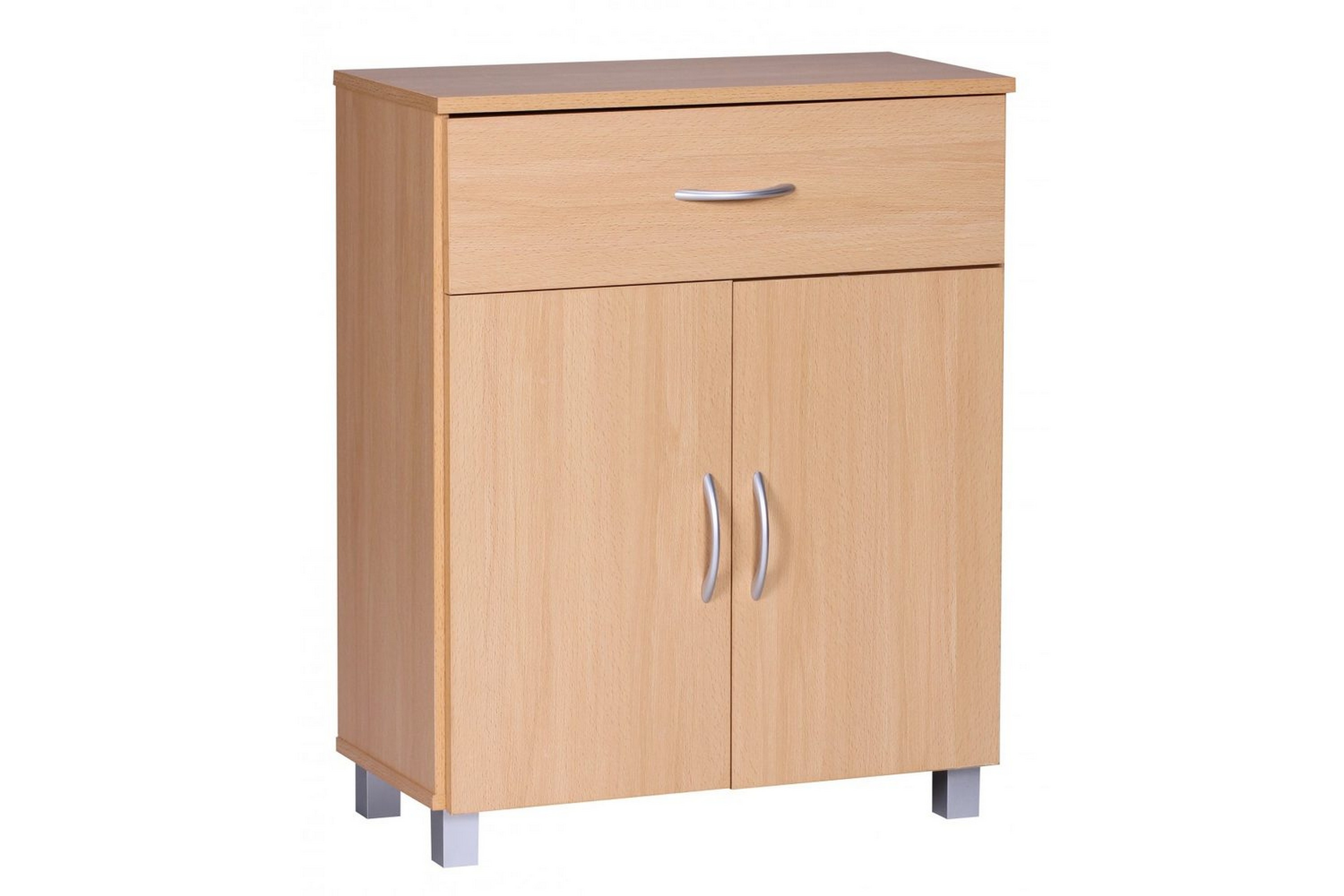 sideboard wohnling folierad spånskiva 60 x 75 cm 2 dörrar 1 låda modern stil -