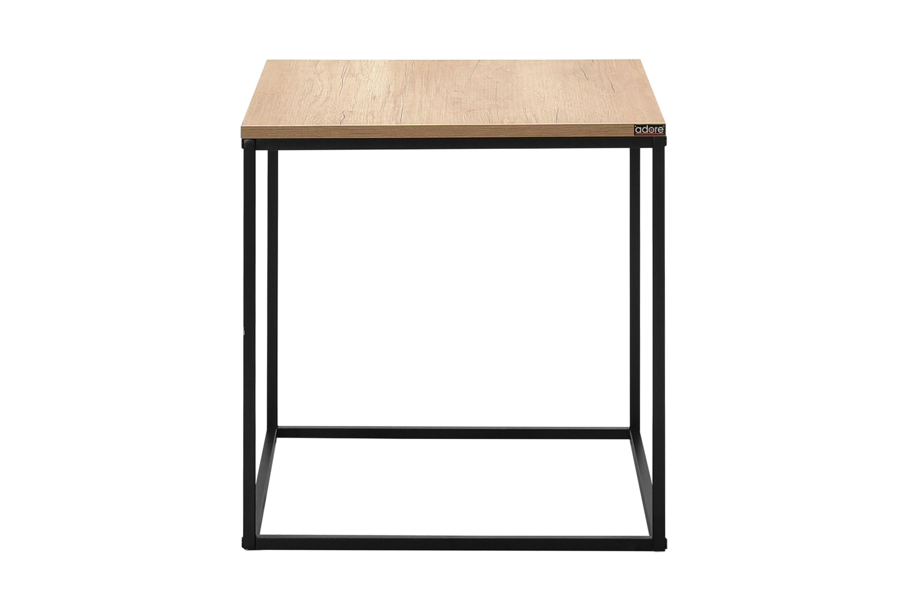 Sidobord Ajmit 50x52 cm Brun/Svart Hanah Home