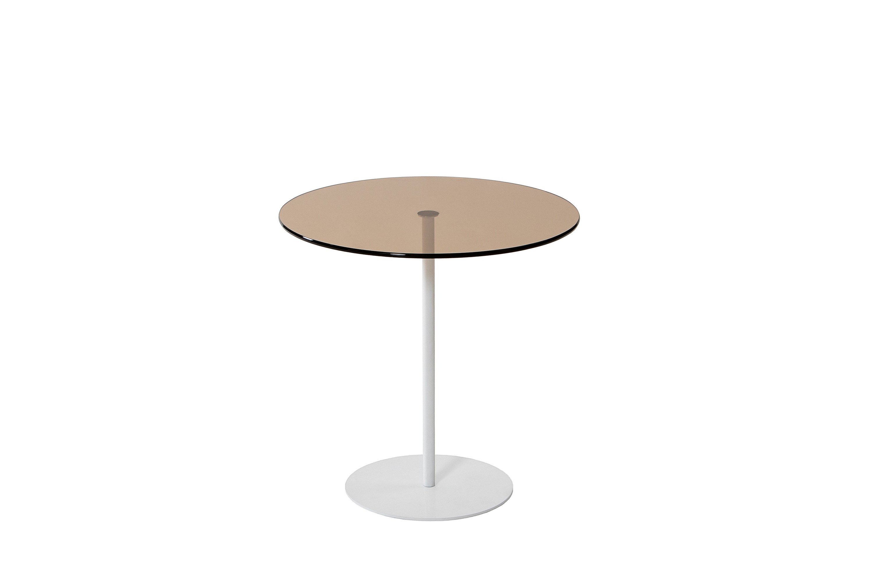 Sidobord Chill-Out 50x50 cm Vit/Brons Hanah Home