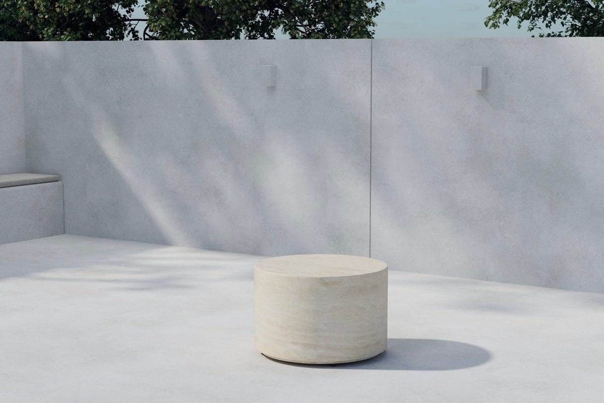 Sidobord Lissabon 60 cm Utomhus - Beige