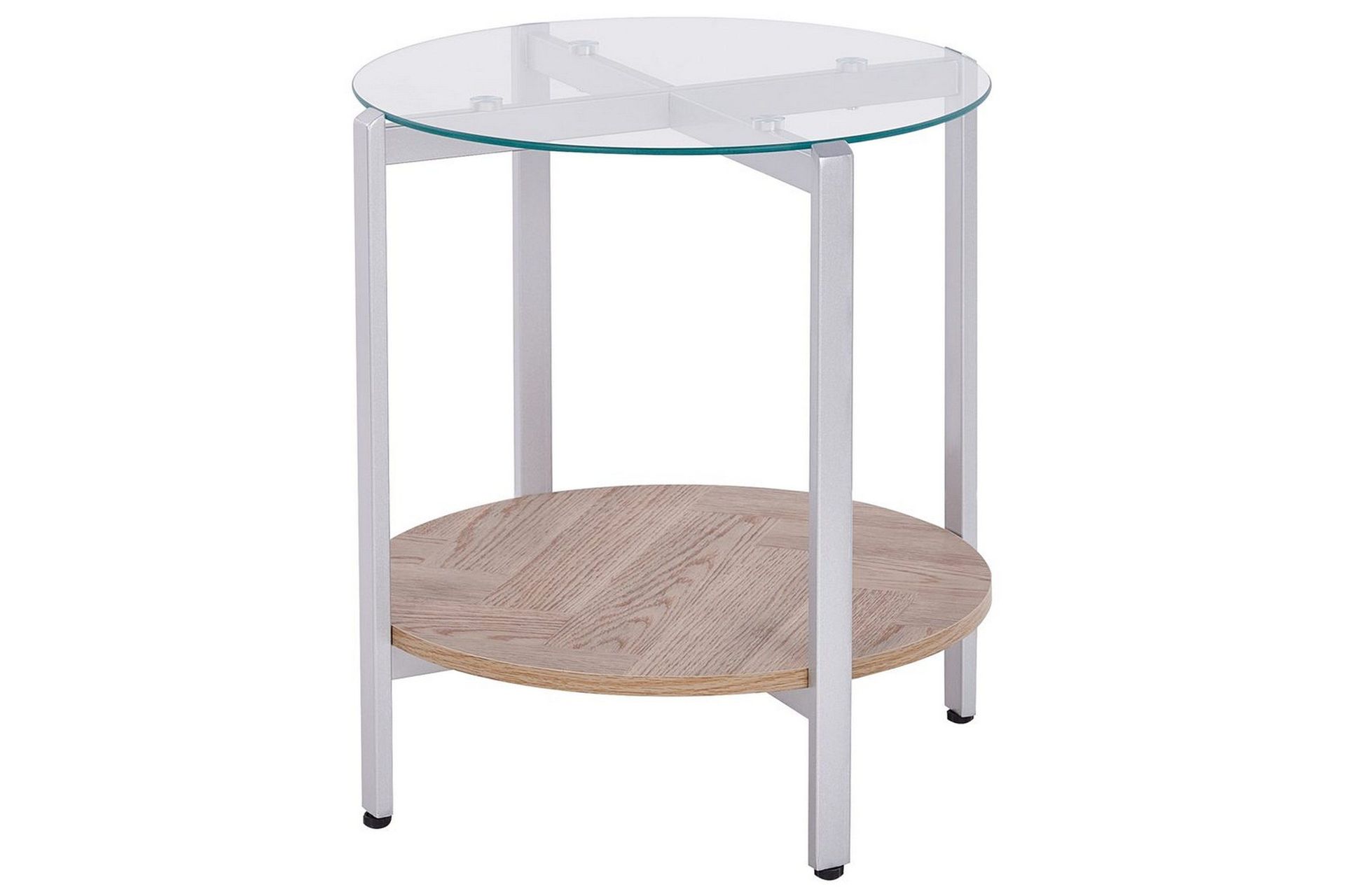 Sidobord Lovell Silver, ljust trä - Silver, ljust trä