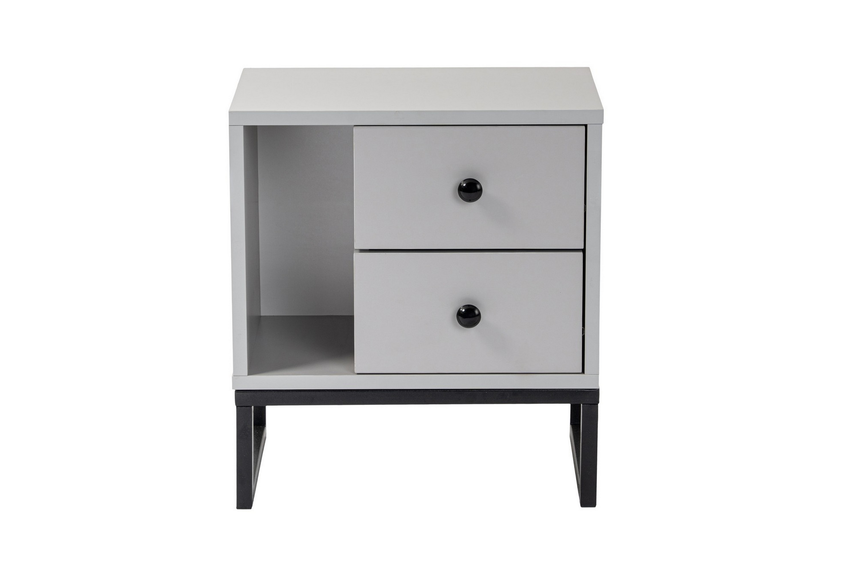 Sonali Sängbord 45 cm GråSvart