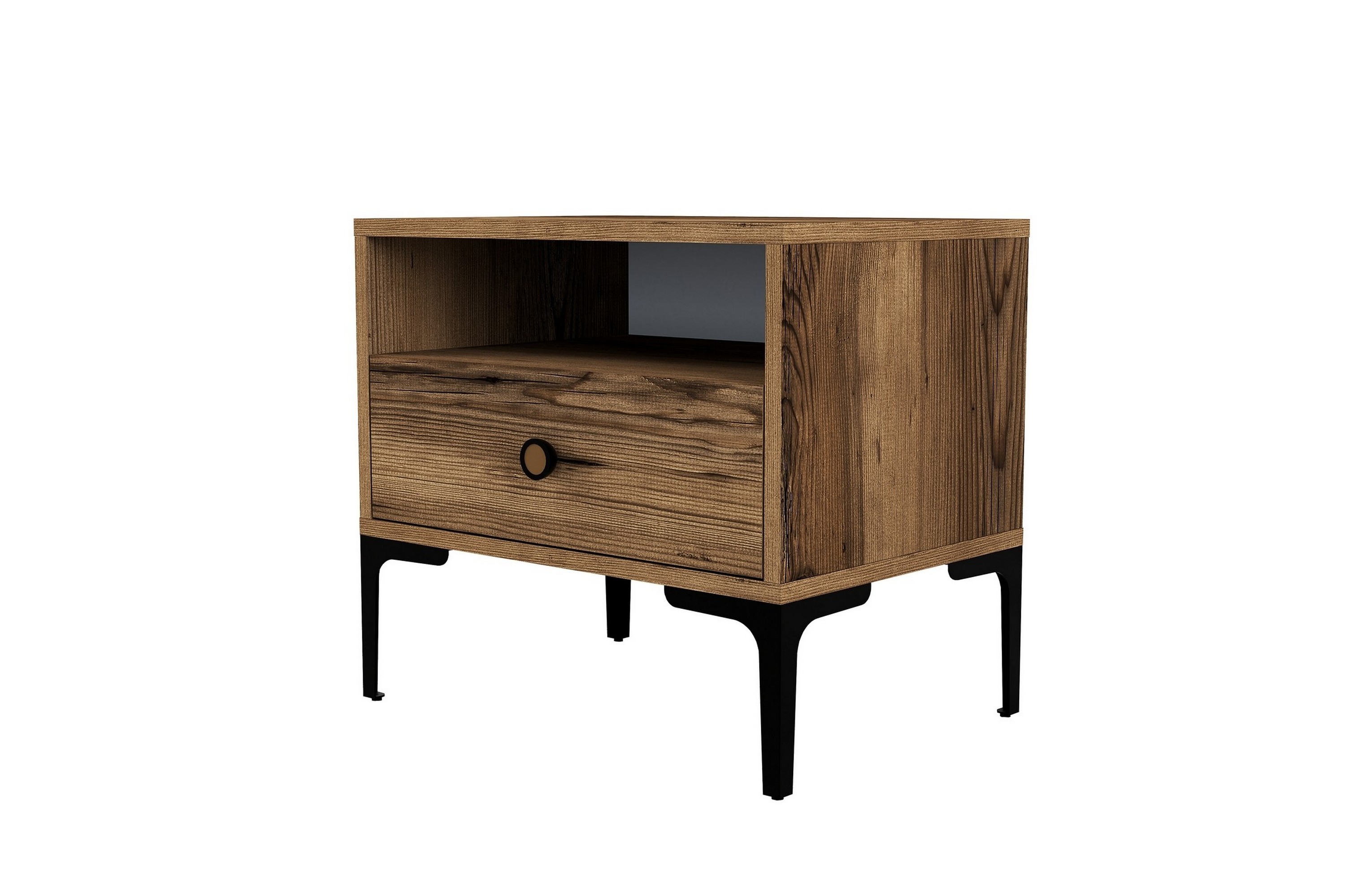 Sängbord Ameias 56x40 cm Brun Hanah Home