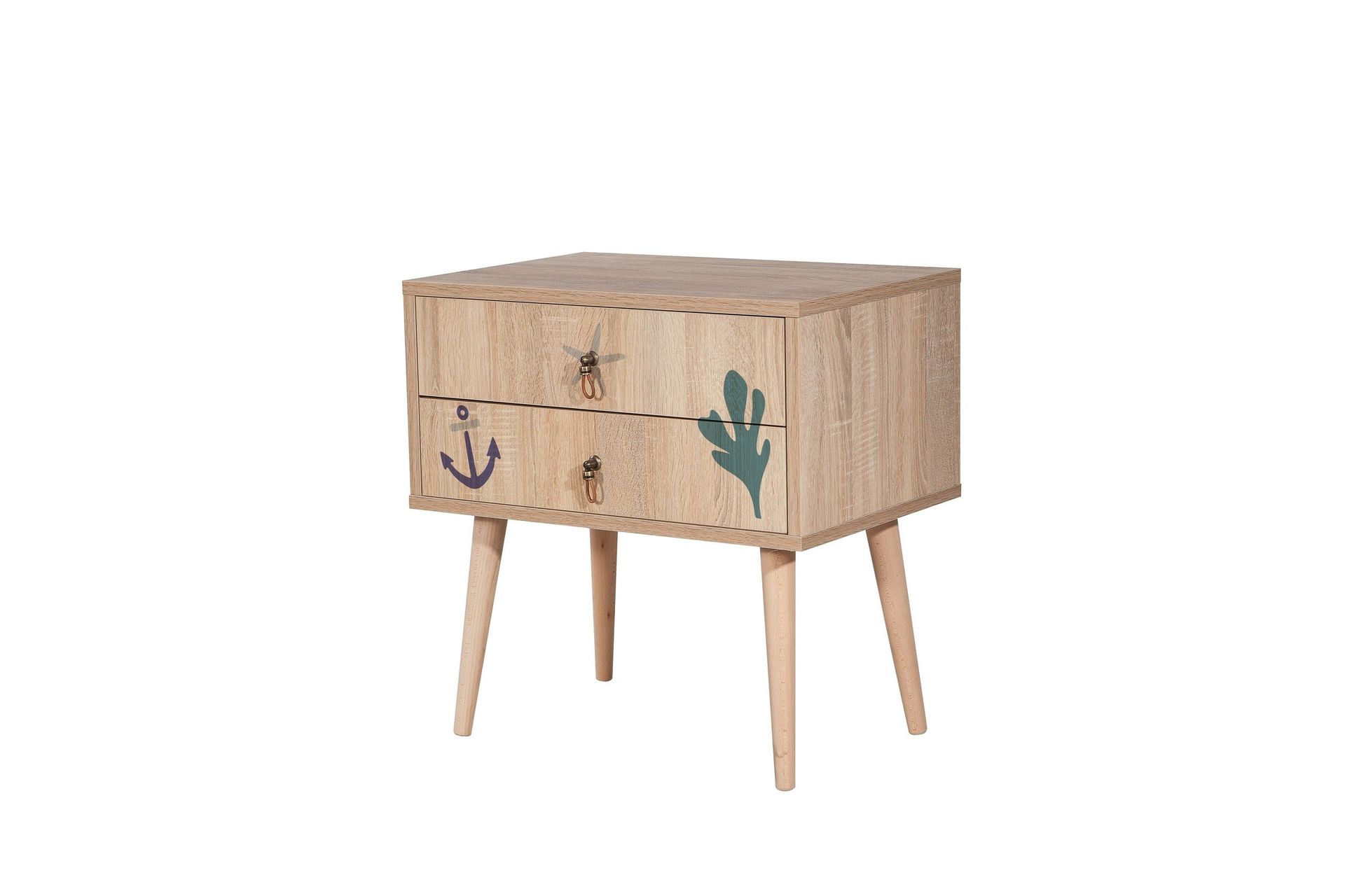 Bertoaria S&auml;ngbord 60x40 cm Brun - Hanah Home