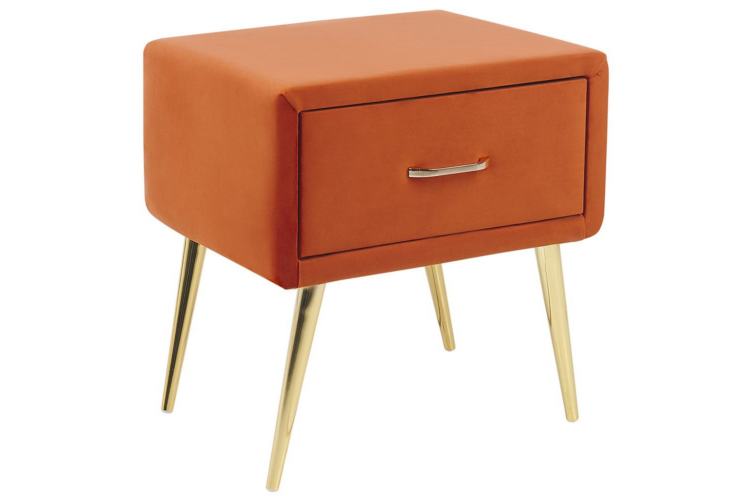 Sängbord Flayat Orange, guld Orange, guld