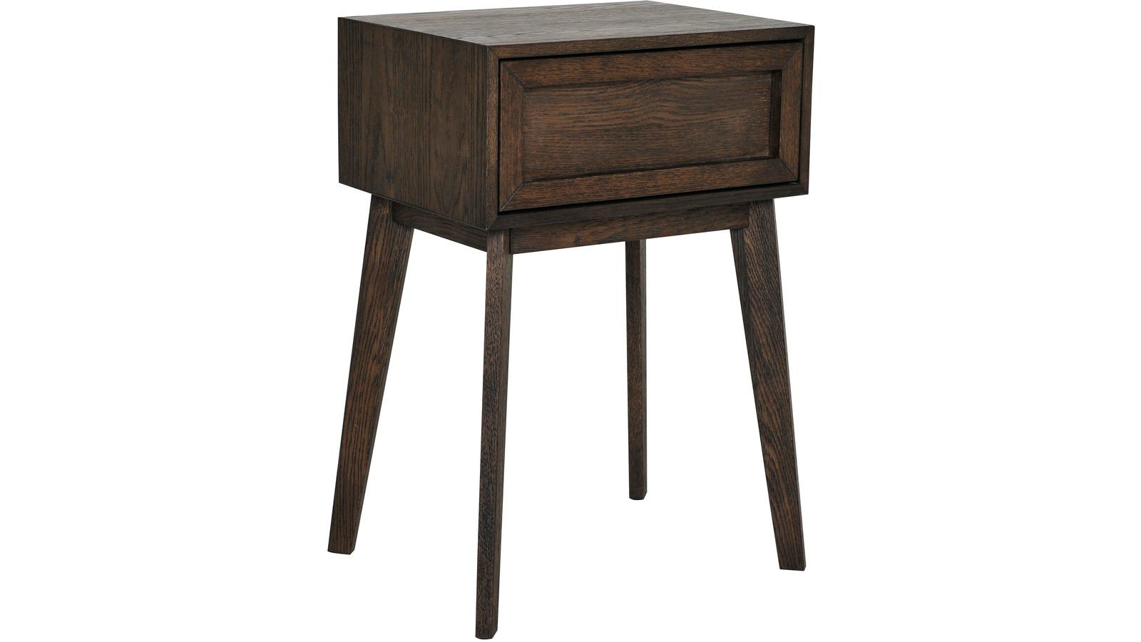 Sängbord Korsen - Brunlackad ek