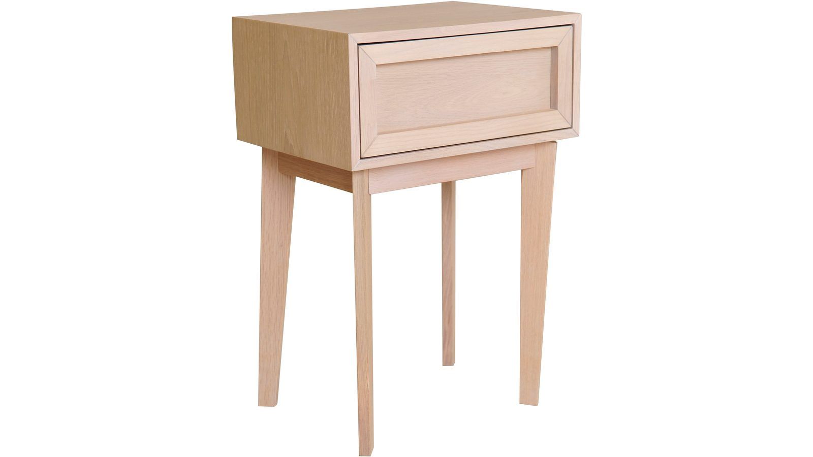 Sängbord Korsen - Vitpigmenterad ek