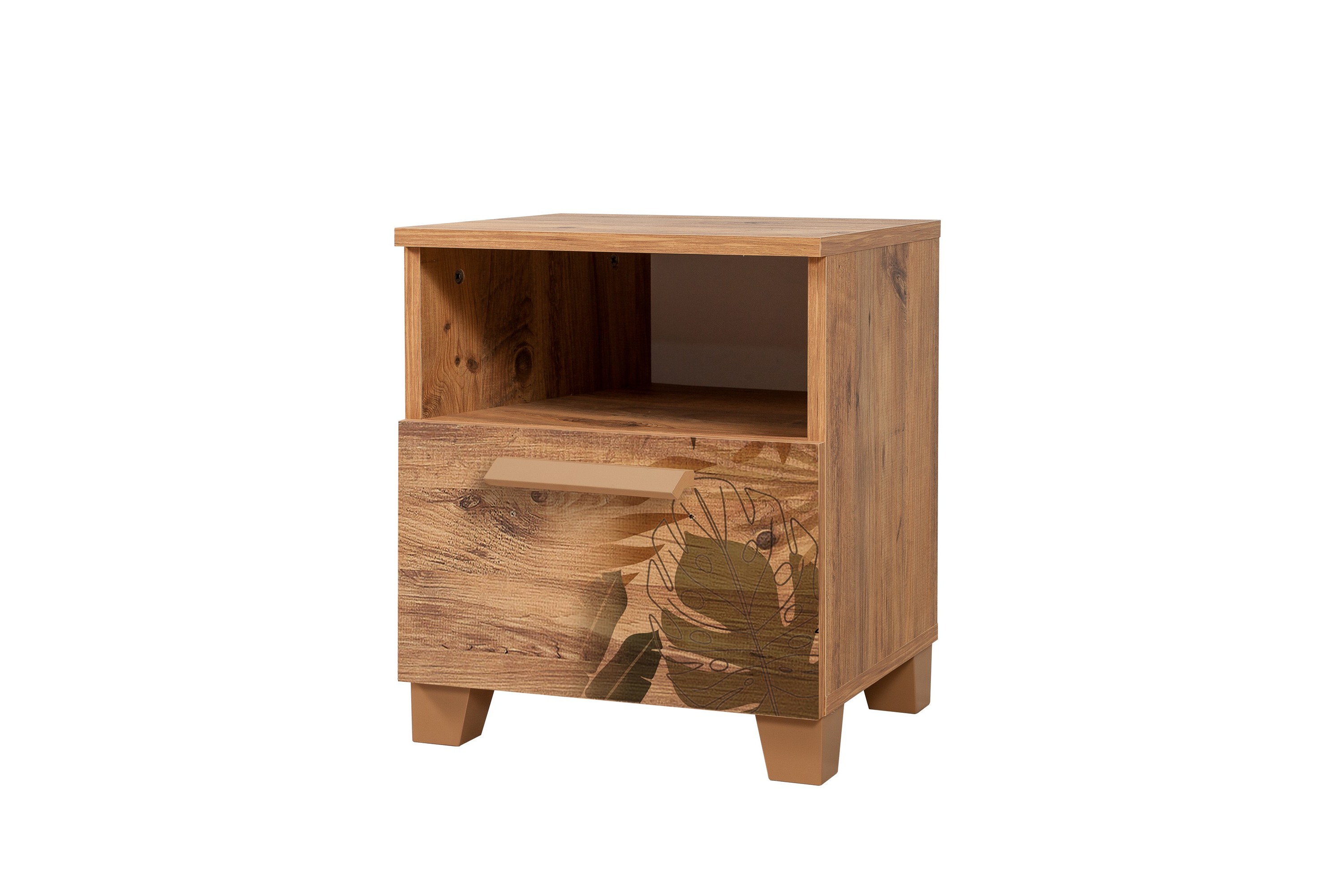 sängbord leva 45x40 cm brun - hanah home