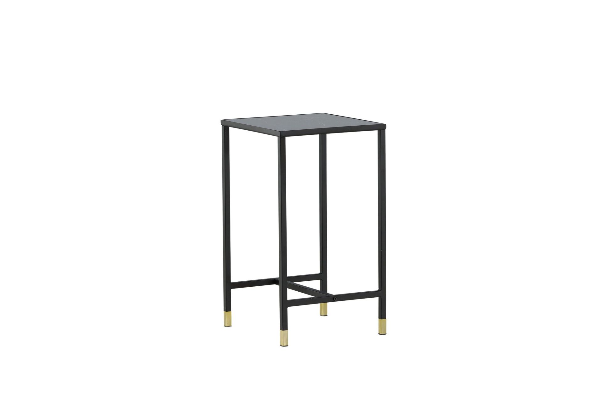 Dipp S&auml;ngbord 40 cm Marmorm&ouml;nster - Glas/Svart/Gr&aring;