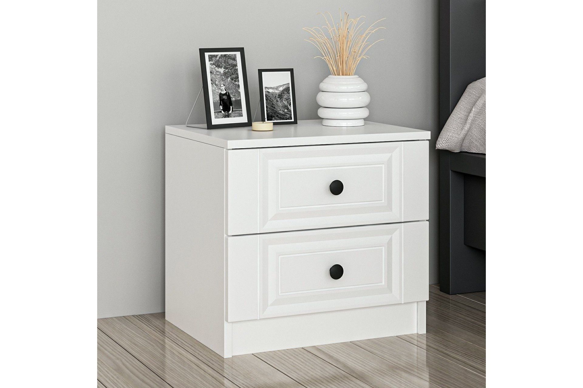 Fruitland Sängbord 54 cm - Vit