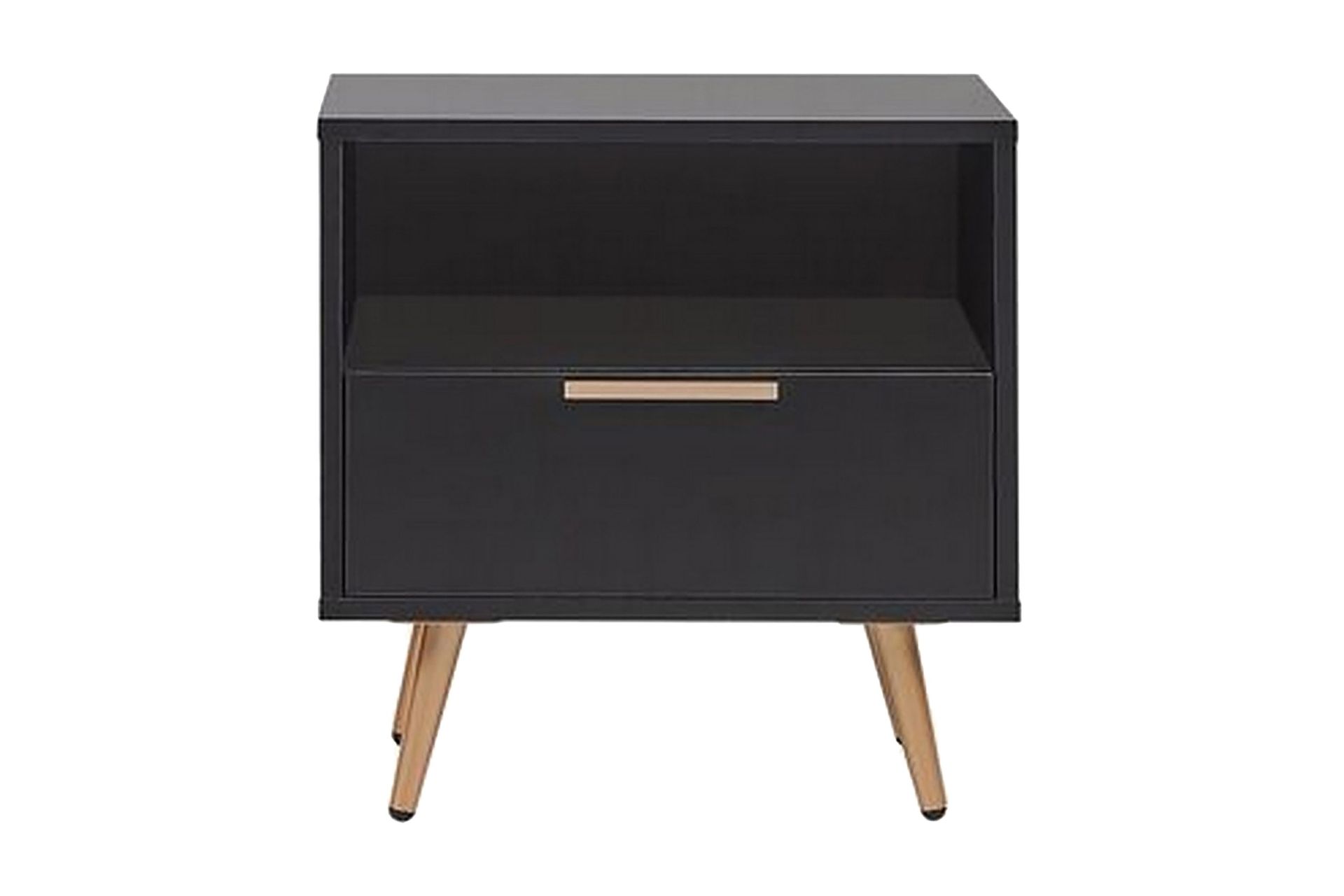 Indio Sängbord 50 cm - Svart/Guld