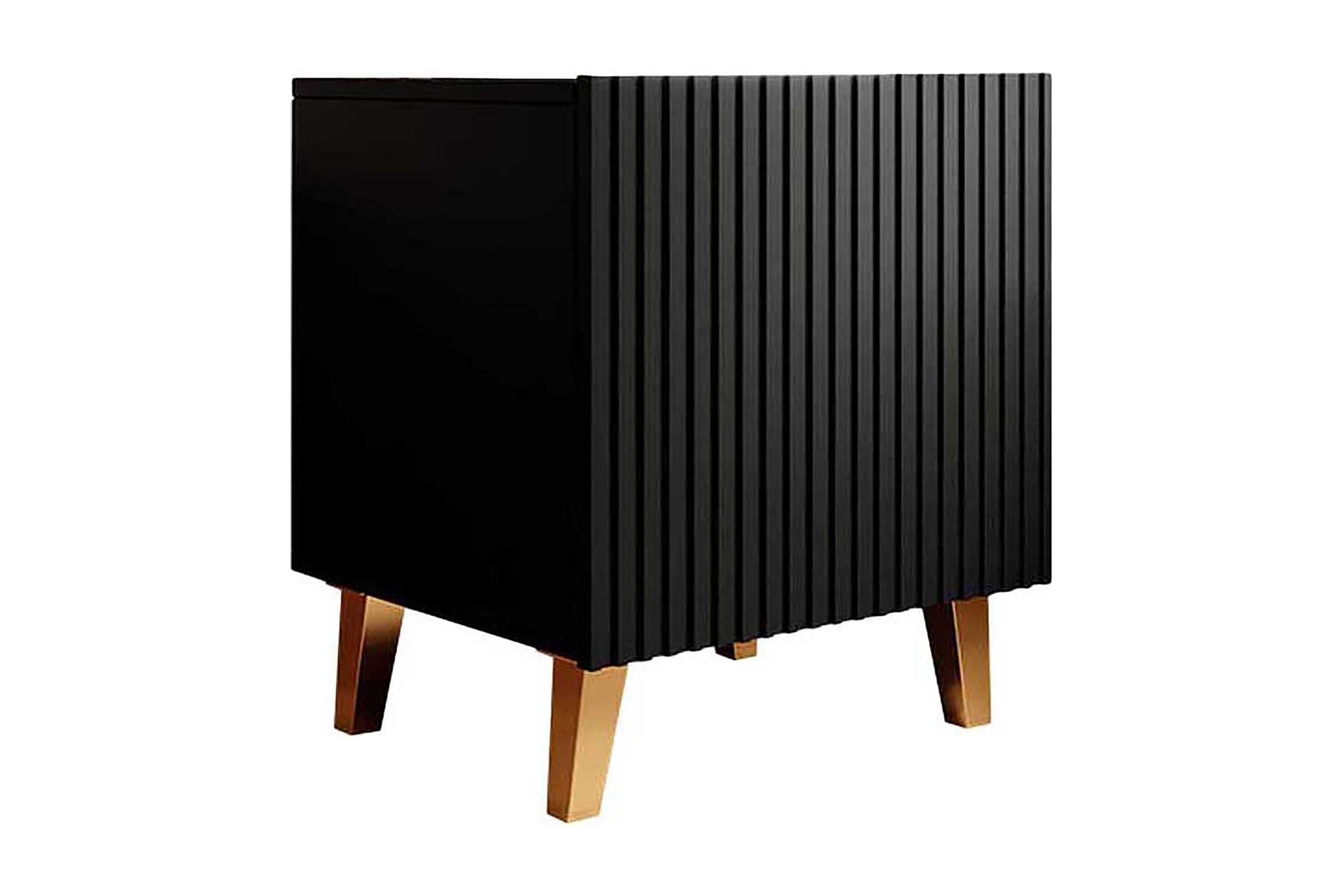 Junisk&auml;r S&auml;ngbord Fyrkantig Svart\Guld -