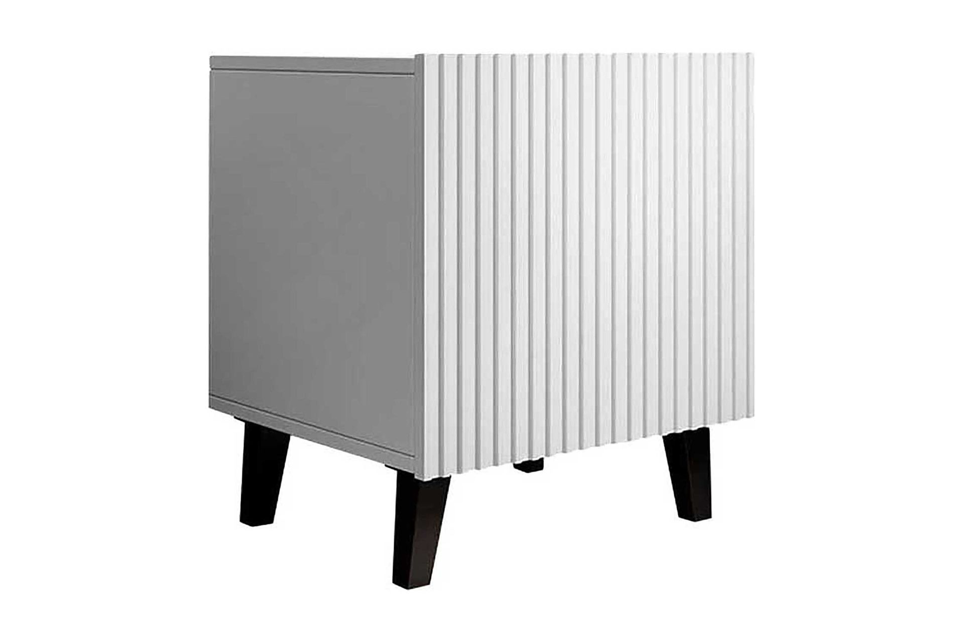 Junisk&auml;r S&auml;ngbord Fyrkantig Vit\Svart -