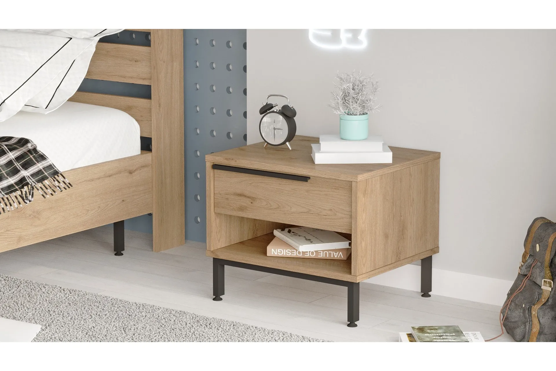 Liyakat S&auml;ngbord 53,6 cm - Valn&ouml;t