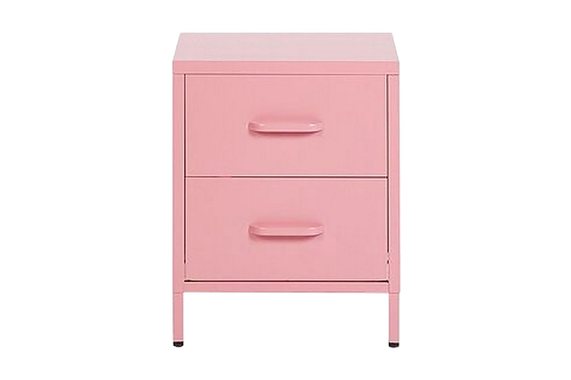 Malavin Sängbord 43 cm - Stål/Rosa