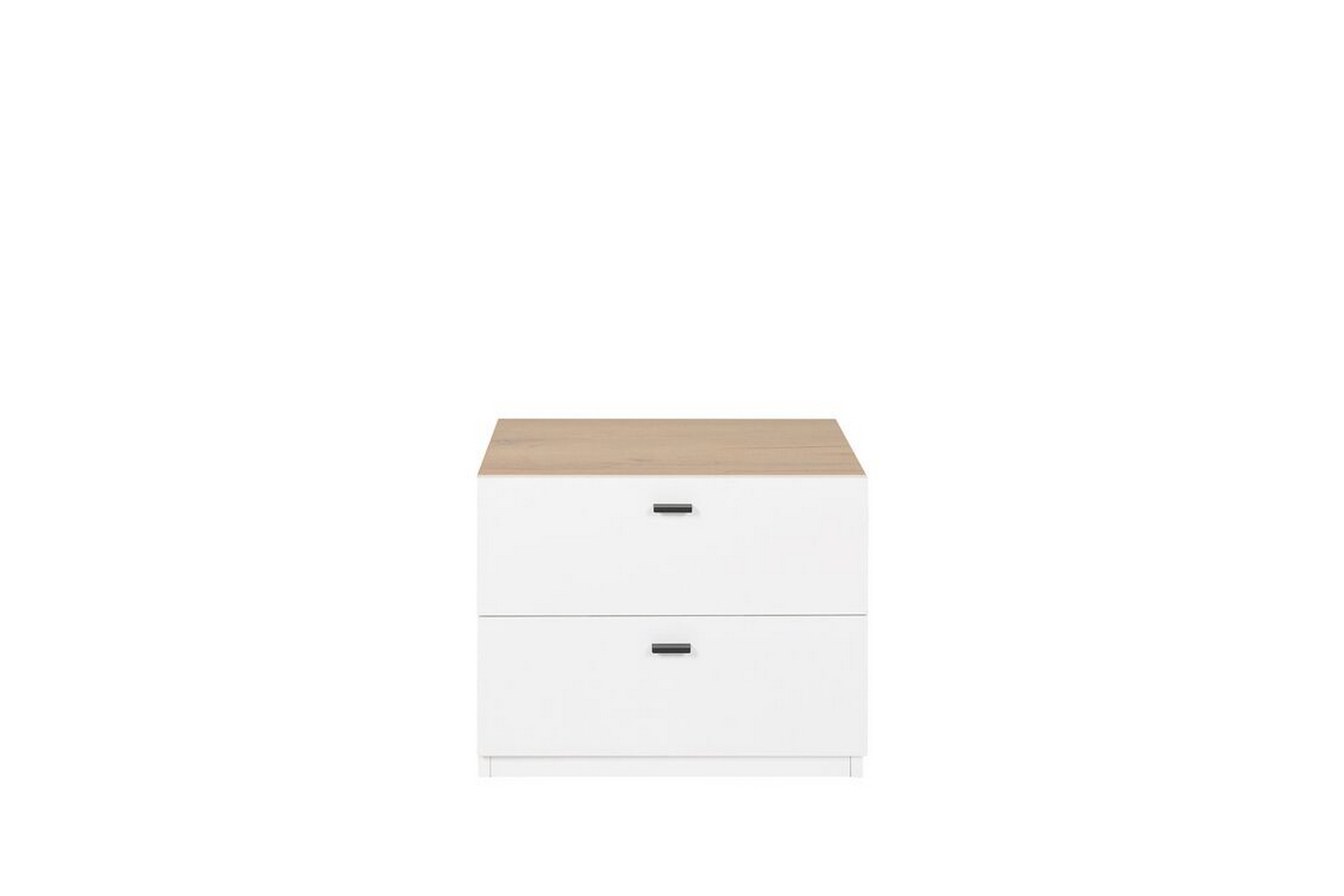 soffbord vit/ljus träfärg edison - vit