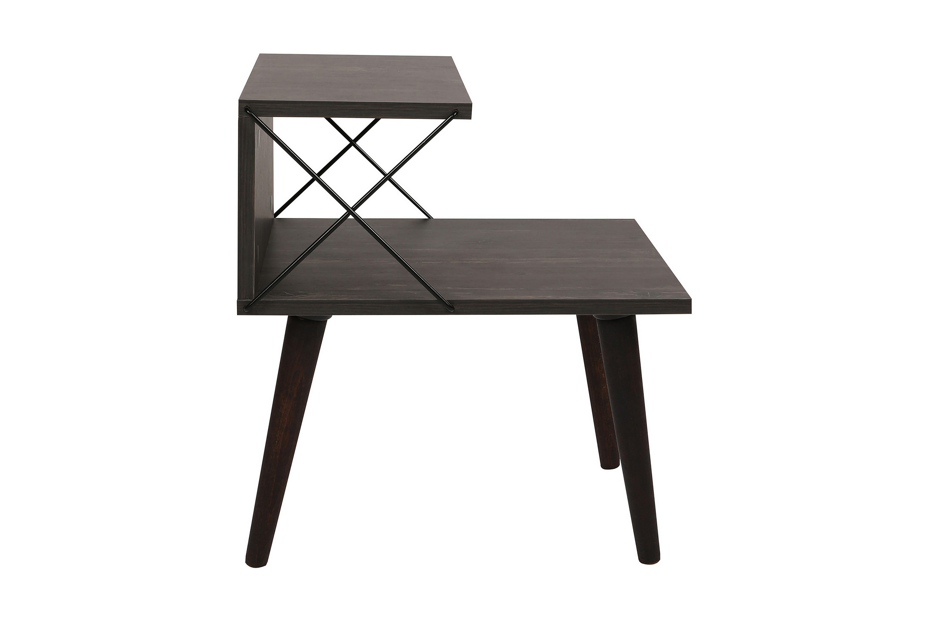 Sängbord Ashlanna 50 cm Mörkbrun
