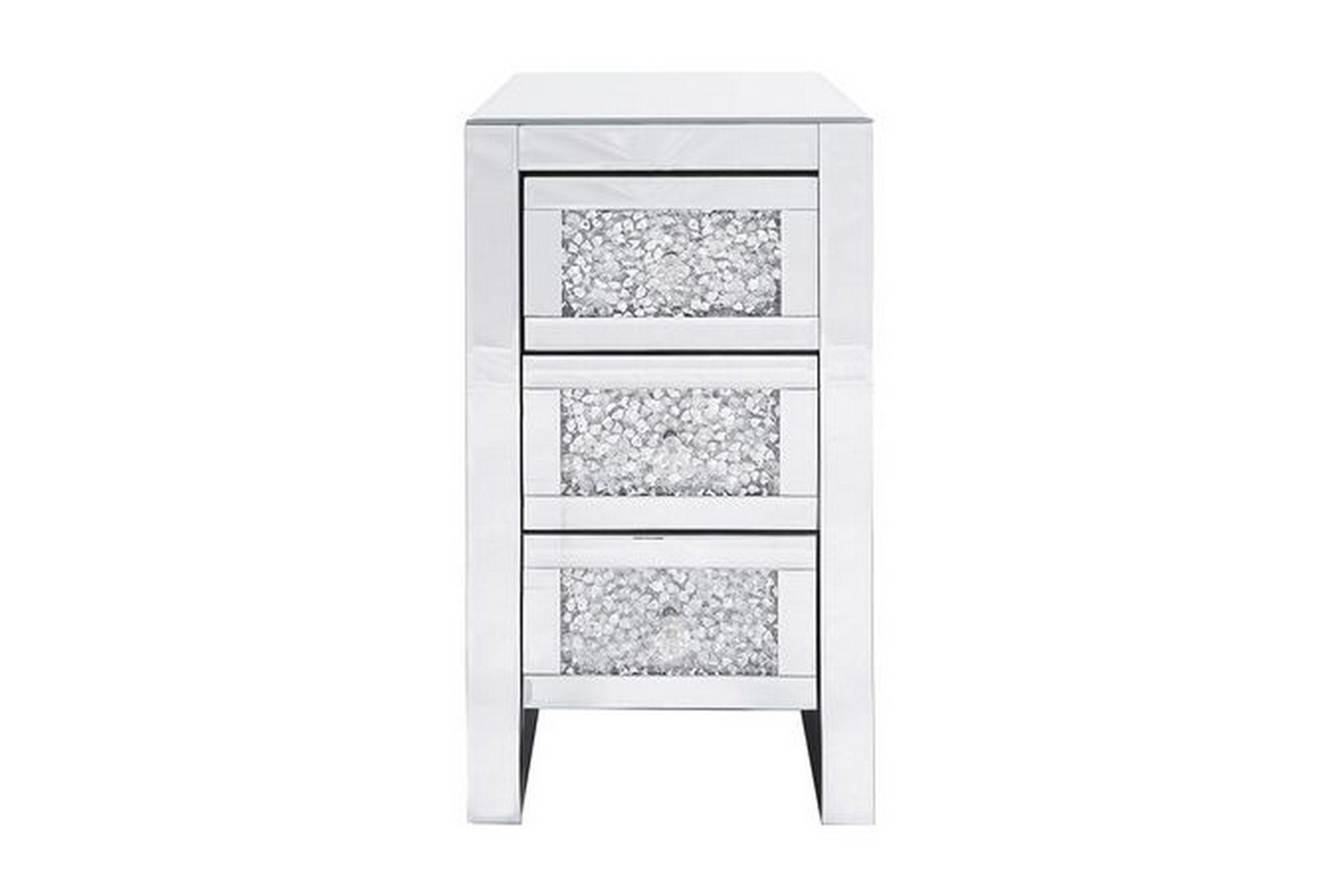 Sängbord Avoudrey 30 cm Spegeleffekt/Silver
