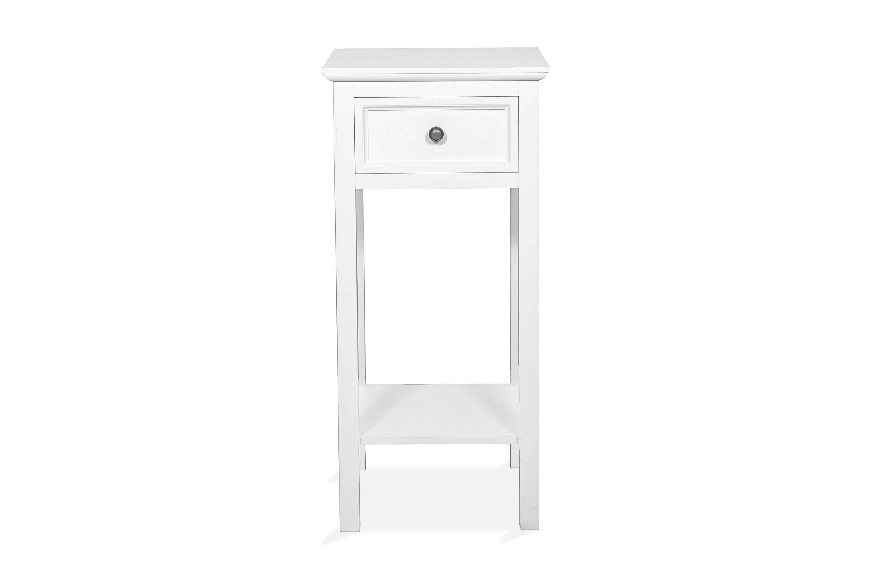Sängbord Sibella 75 cm med Förvaring Låda Vit