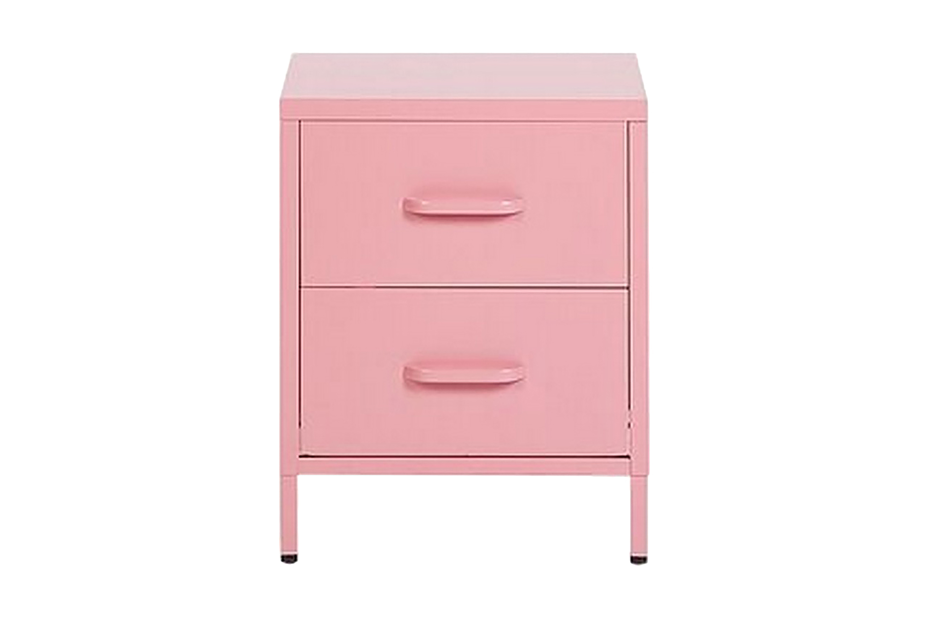 Sängbord Visanza 43 cm Stål/Rosa