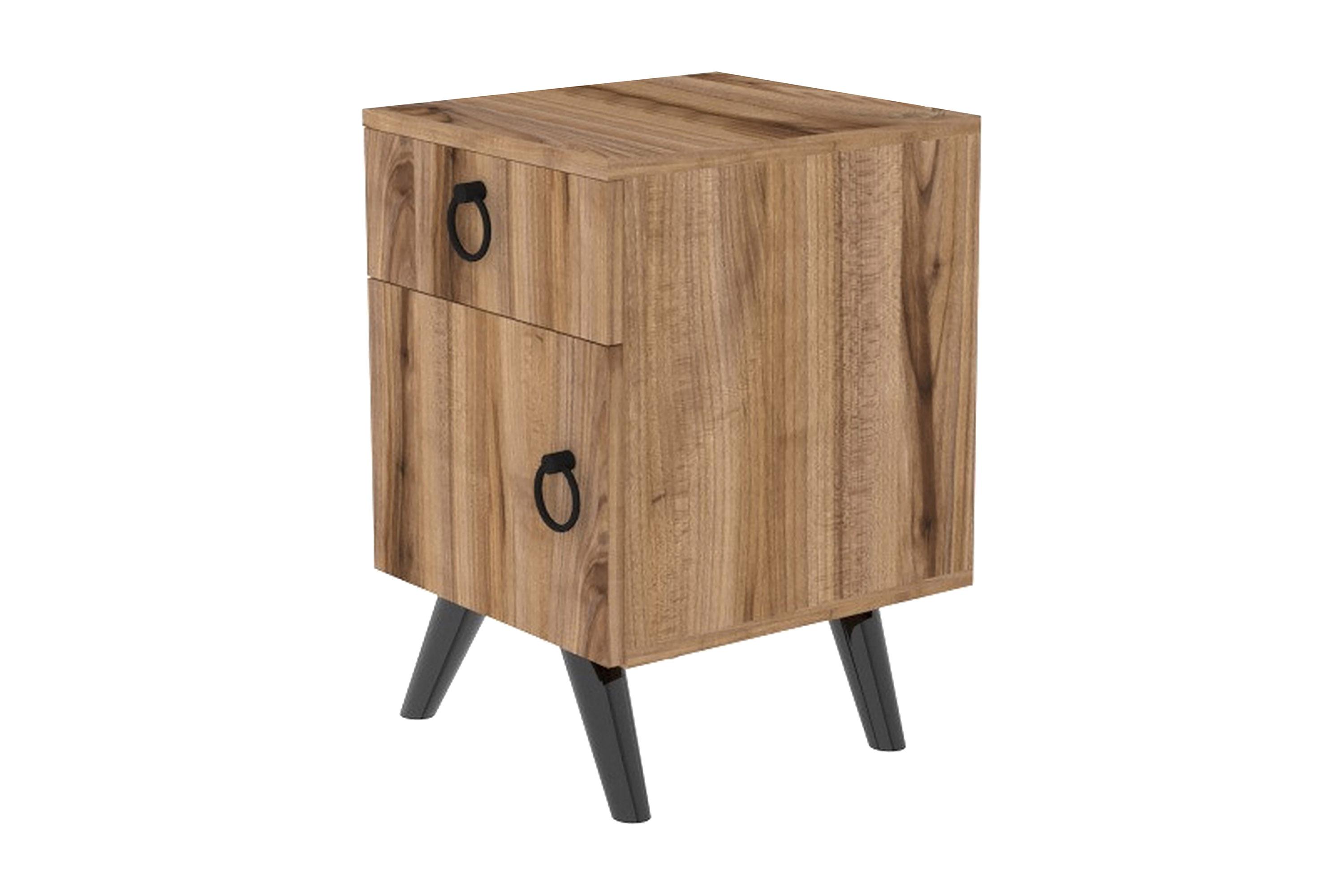 sängbord pilado 40x44 cm - mörkbrun