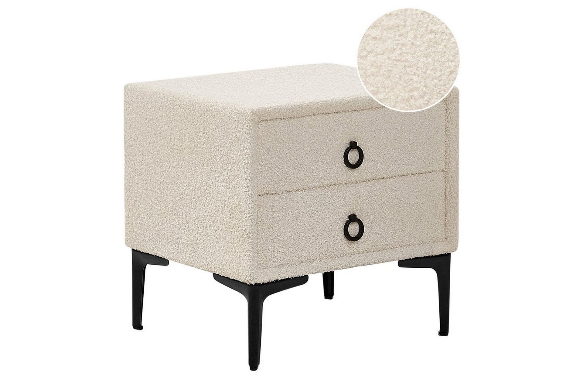 S&auml;ngbord Sezanne Vit, Svart - Vit, Svart