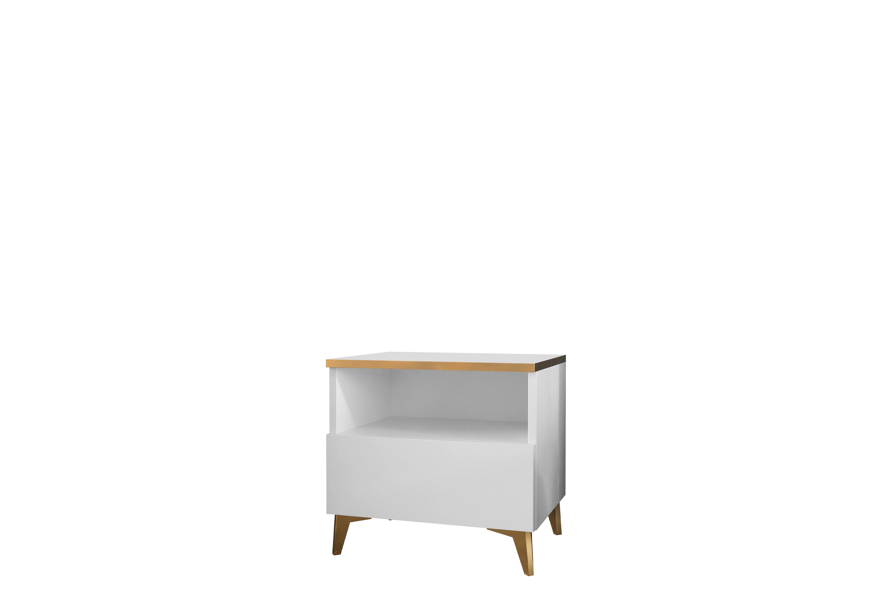 Sängbord Worthing 50 cm Vit