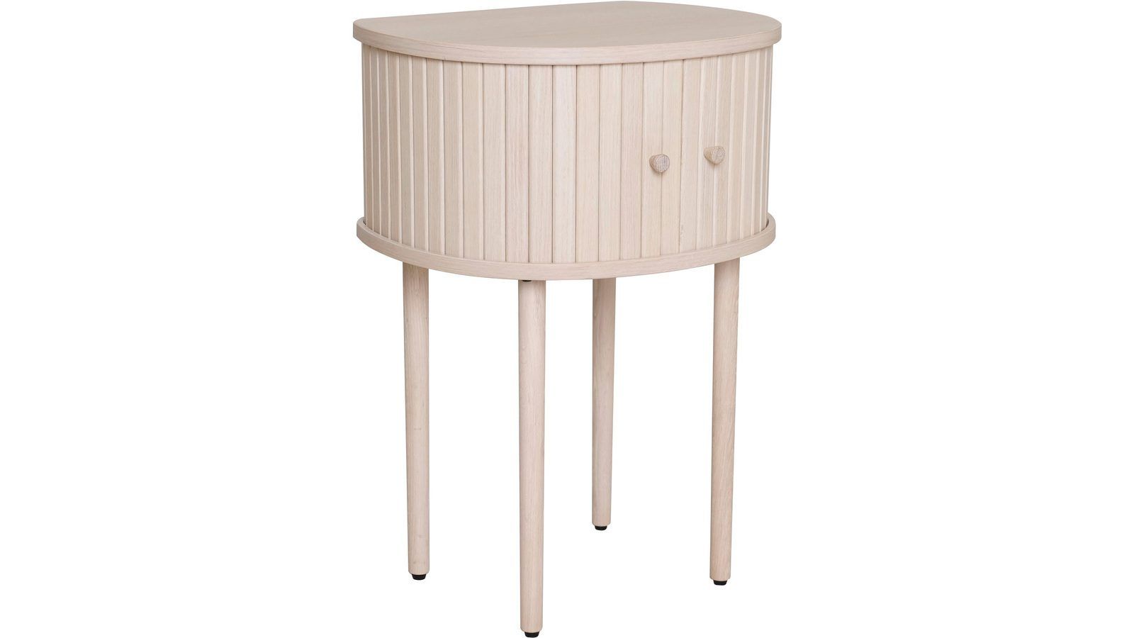 Sängbord Yngvar 68 cm - Vitpigmenterad ek