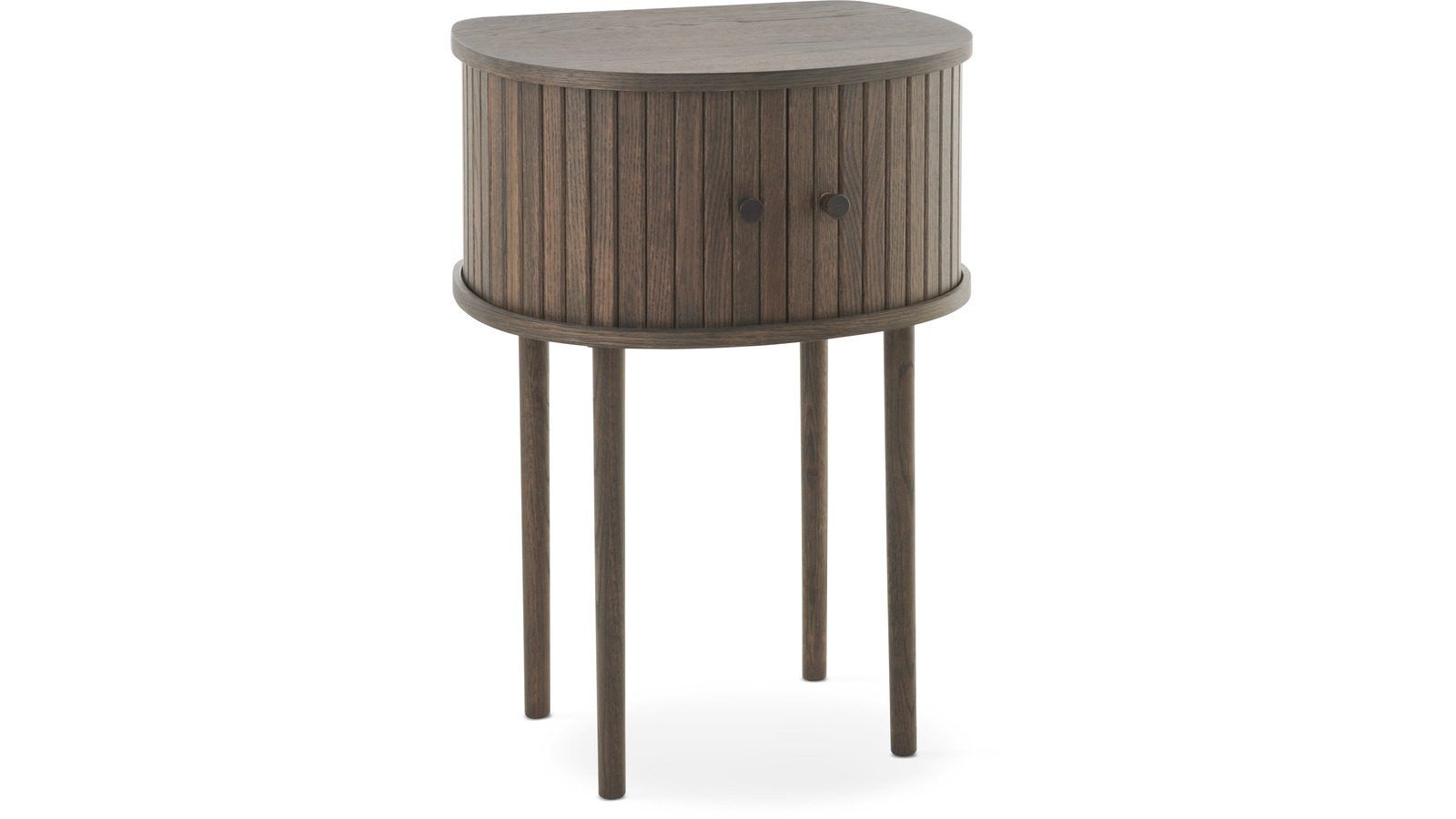 Sängbord Yngvar H68 cm - Brunlackad ek