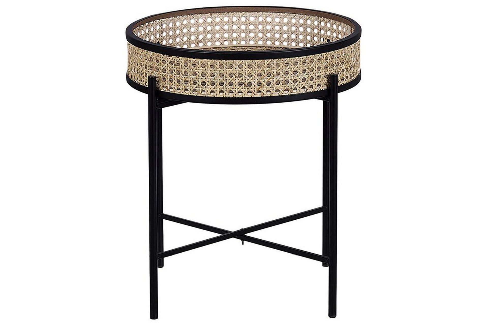 Tulbing Sidobord 36 cm - Natur/Beige/Svart