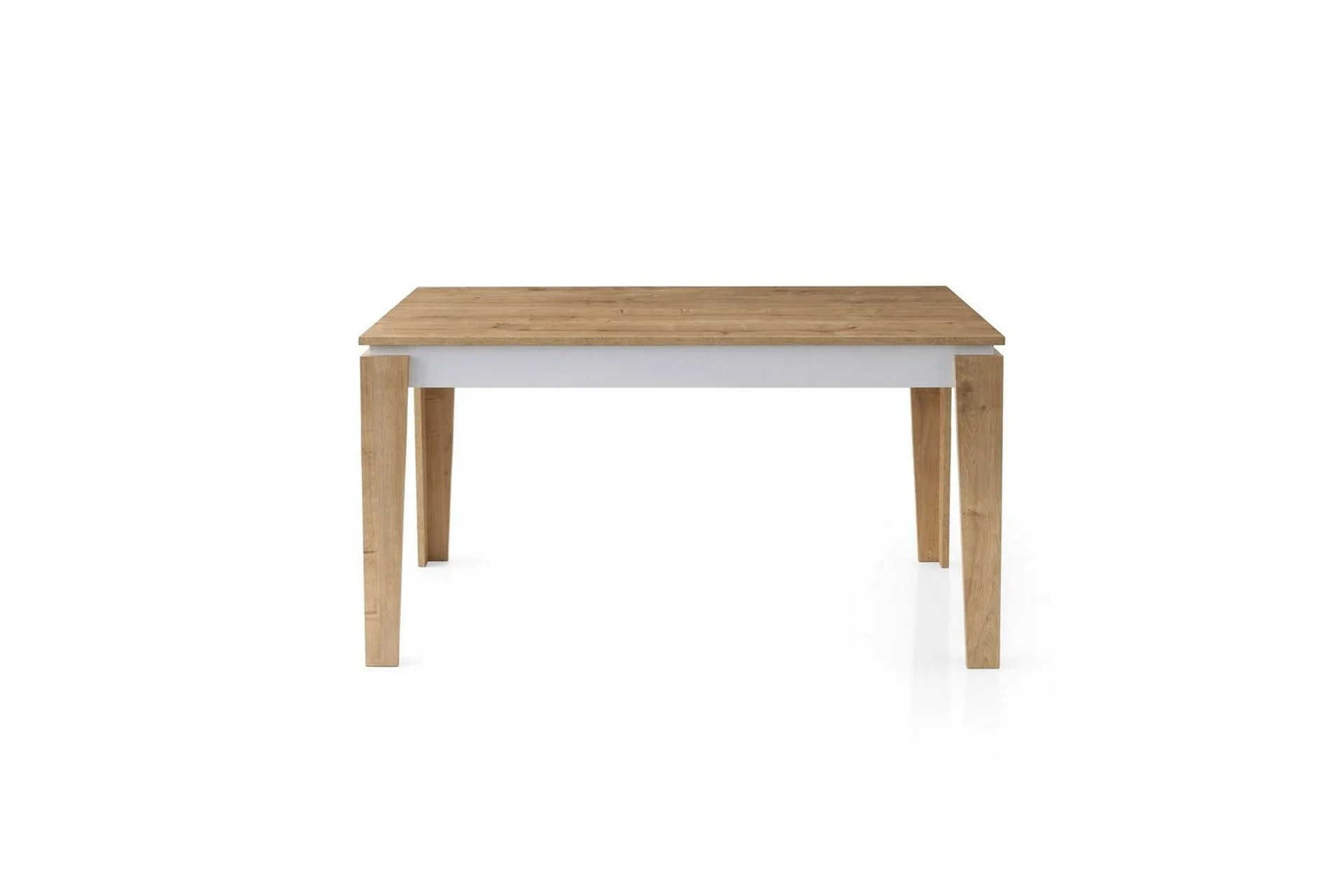 azoula matbord 140 cm rektangulär - ek/vit