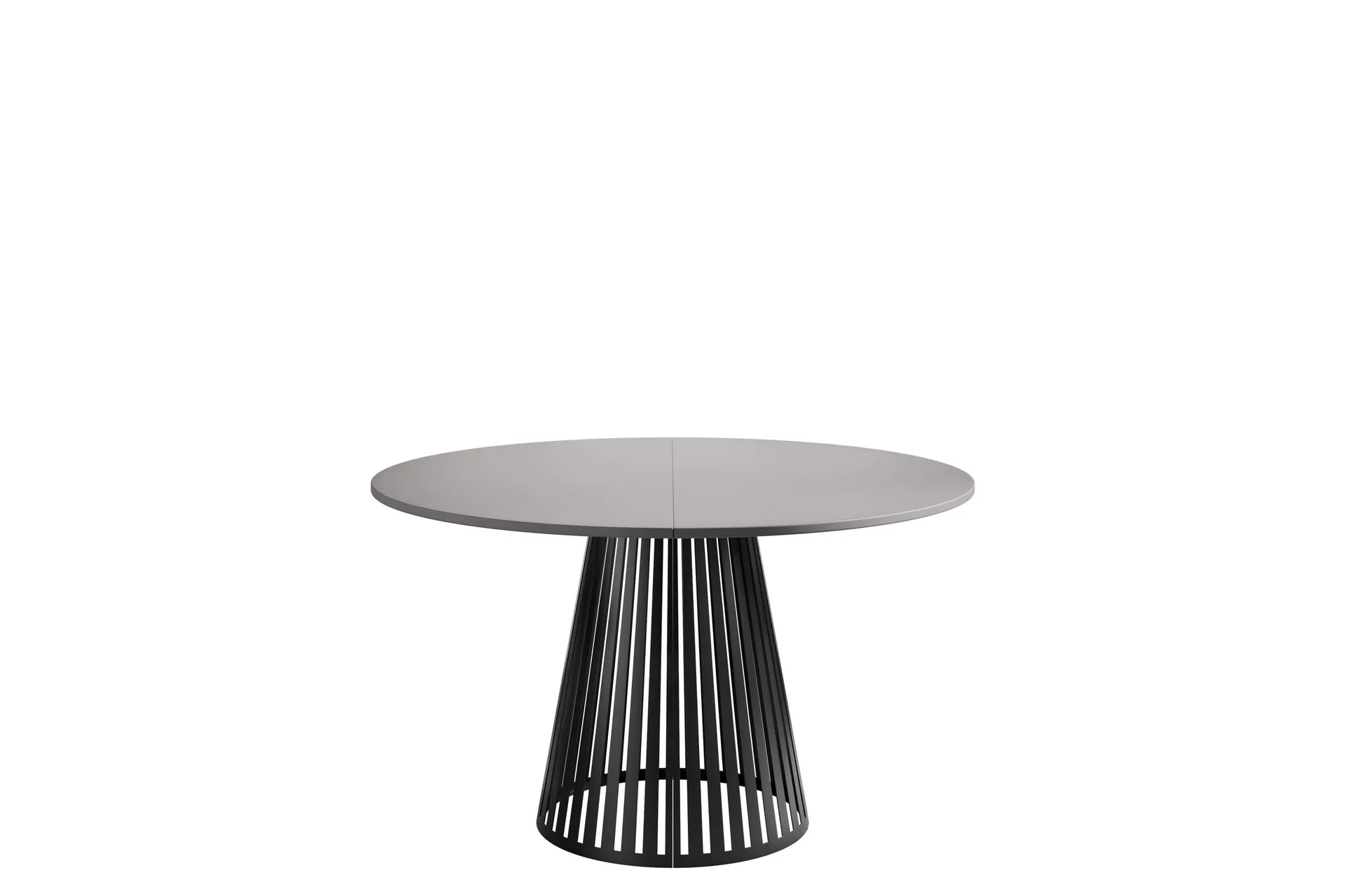 beylen matbord 100 cm rund - grå/svart