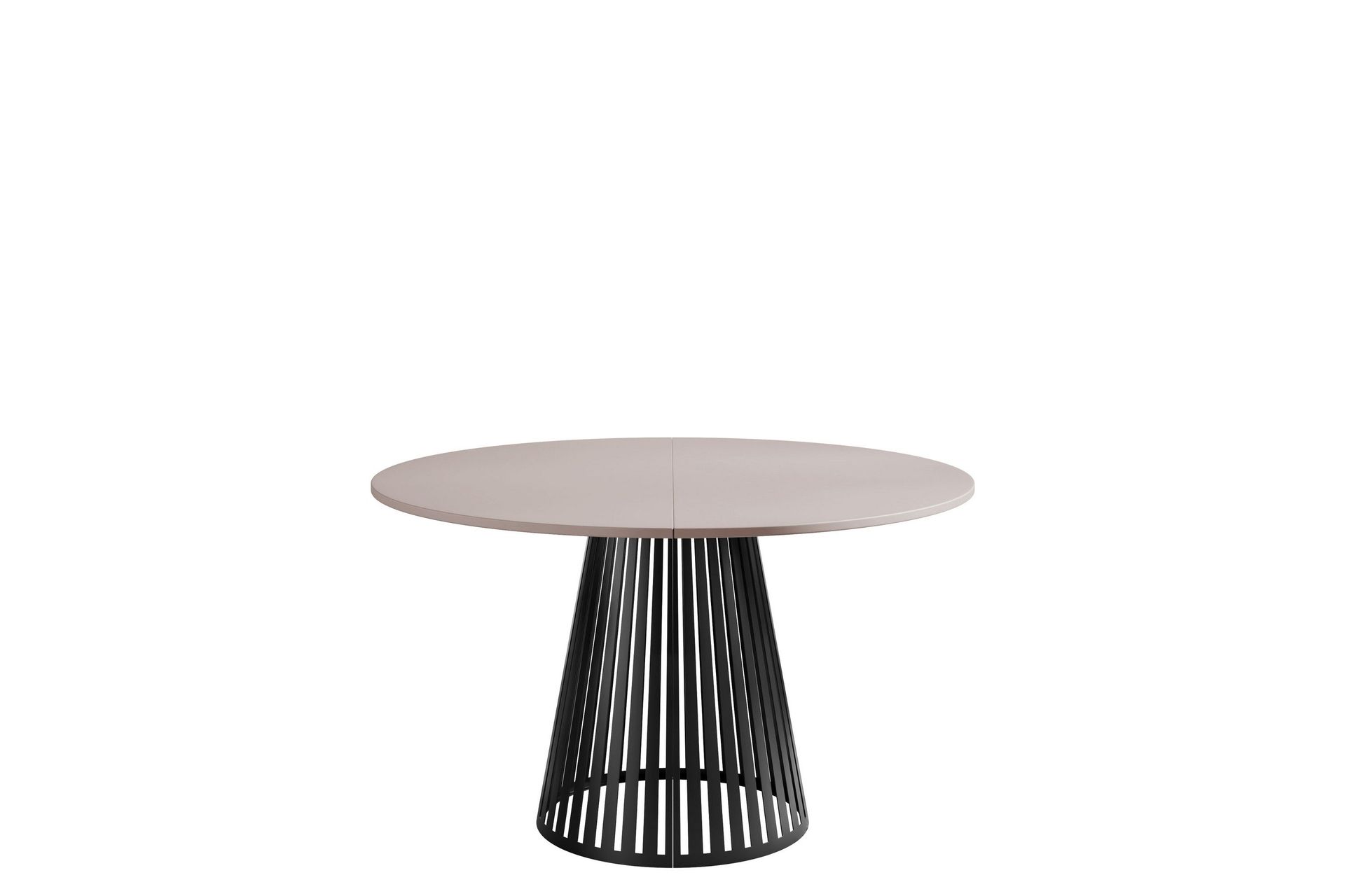 beylen matbord 120 cm rund - beige/svart