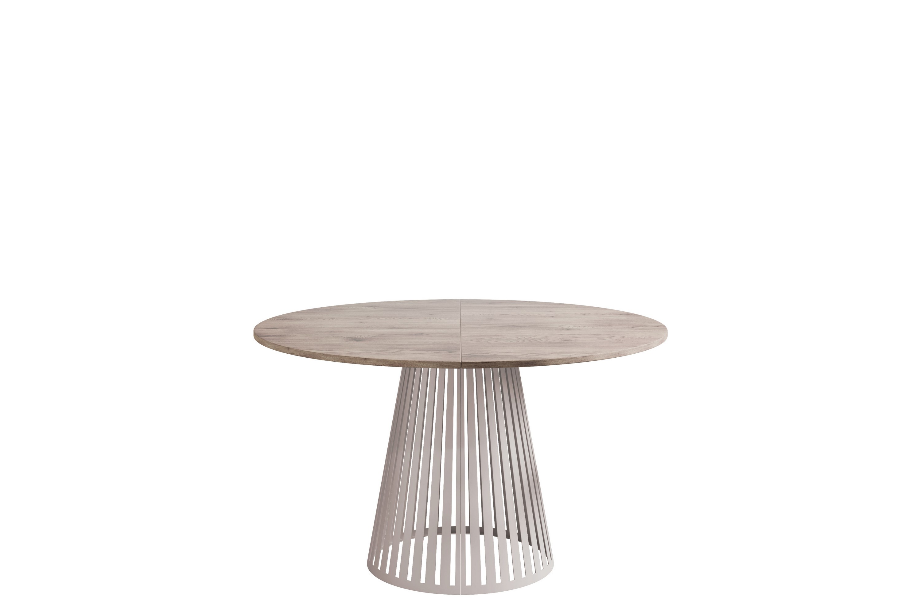 beylen matbord 120 cm rund - brun/beige