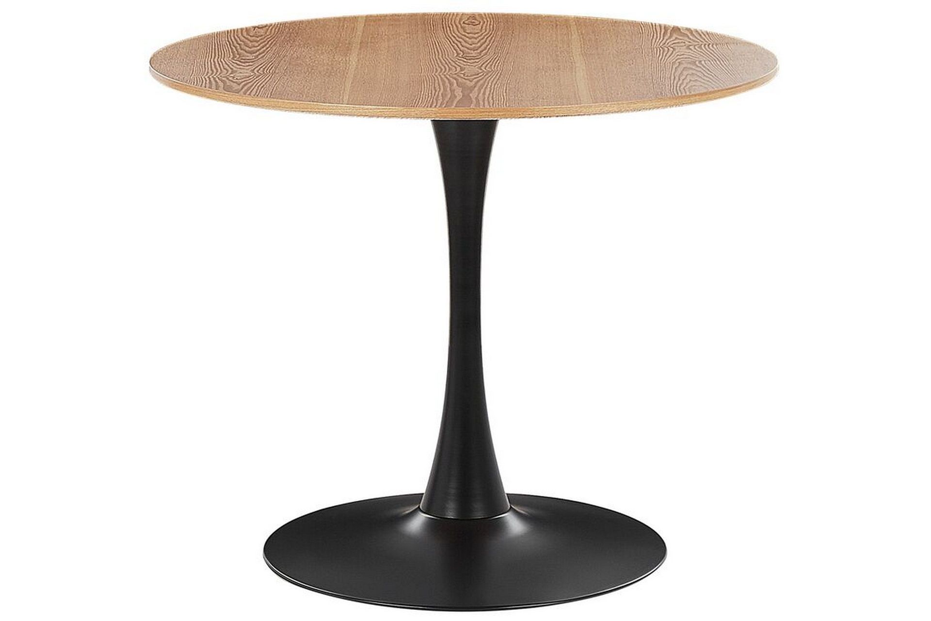 Calmar Matbord 90 cm Rund - Ljusbrun/Svart