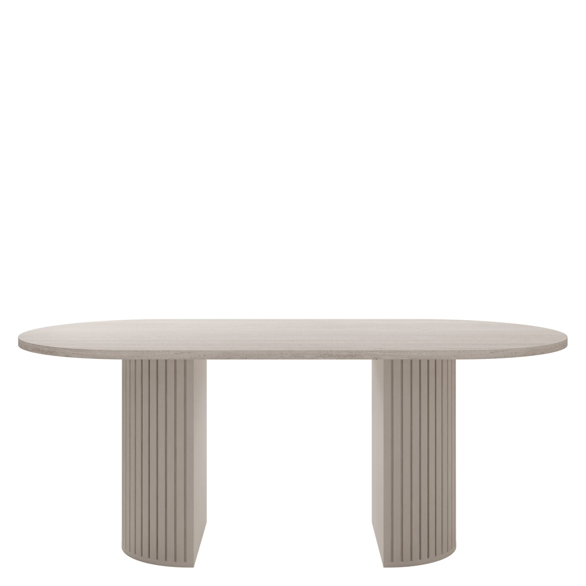 Calvion Matbord 90x75 cm - Travertin, beige